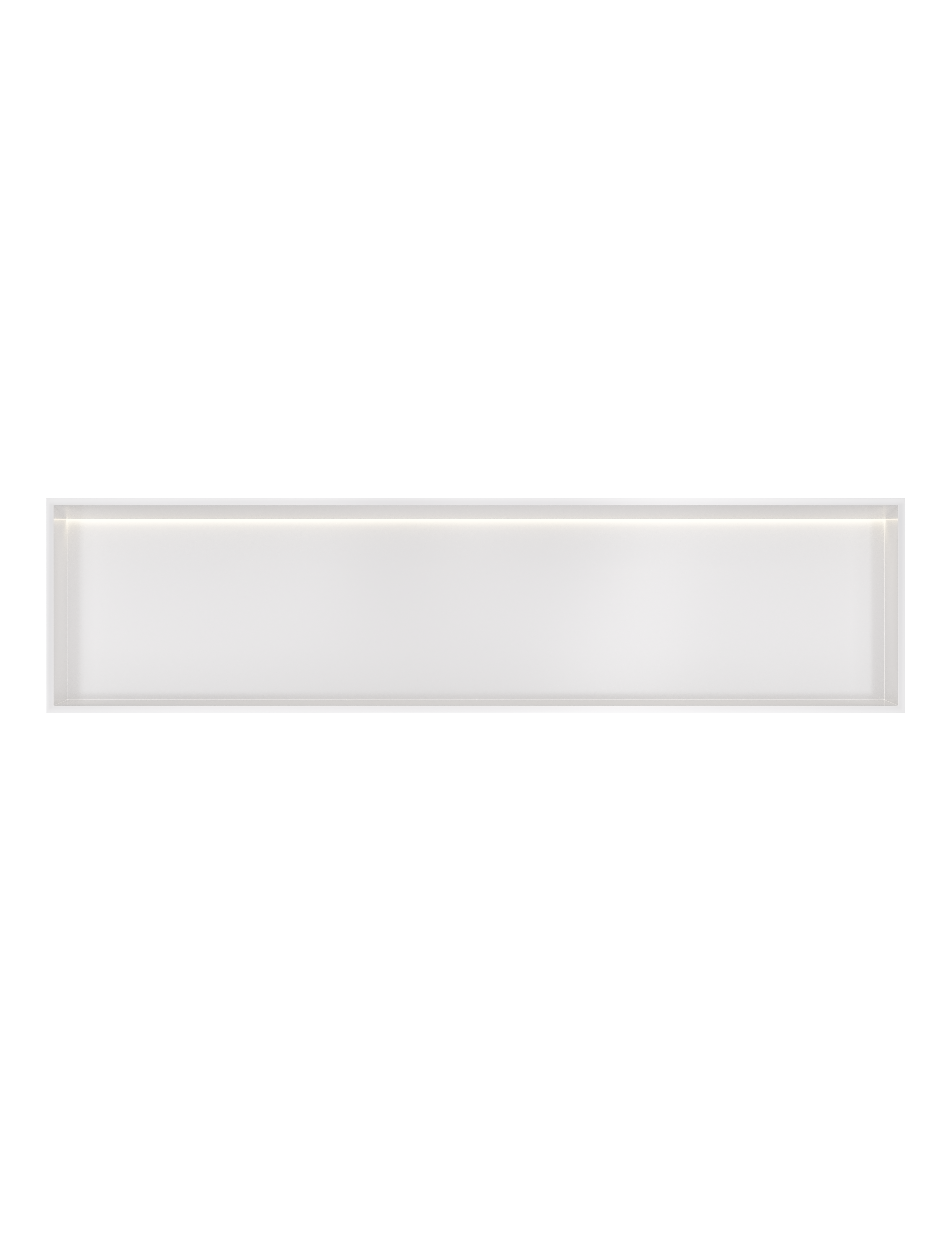 Hotbath More inbouwbox of inbouwnis 30x120x10cm with LED IP44 BOX120LWH Mat wit