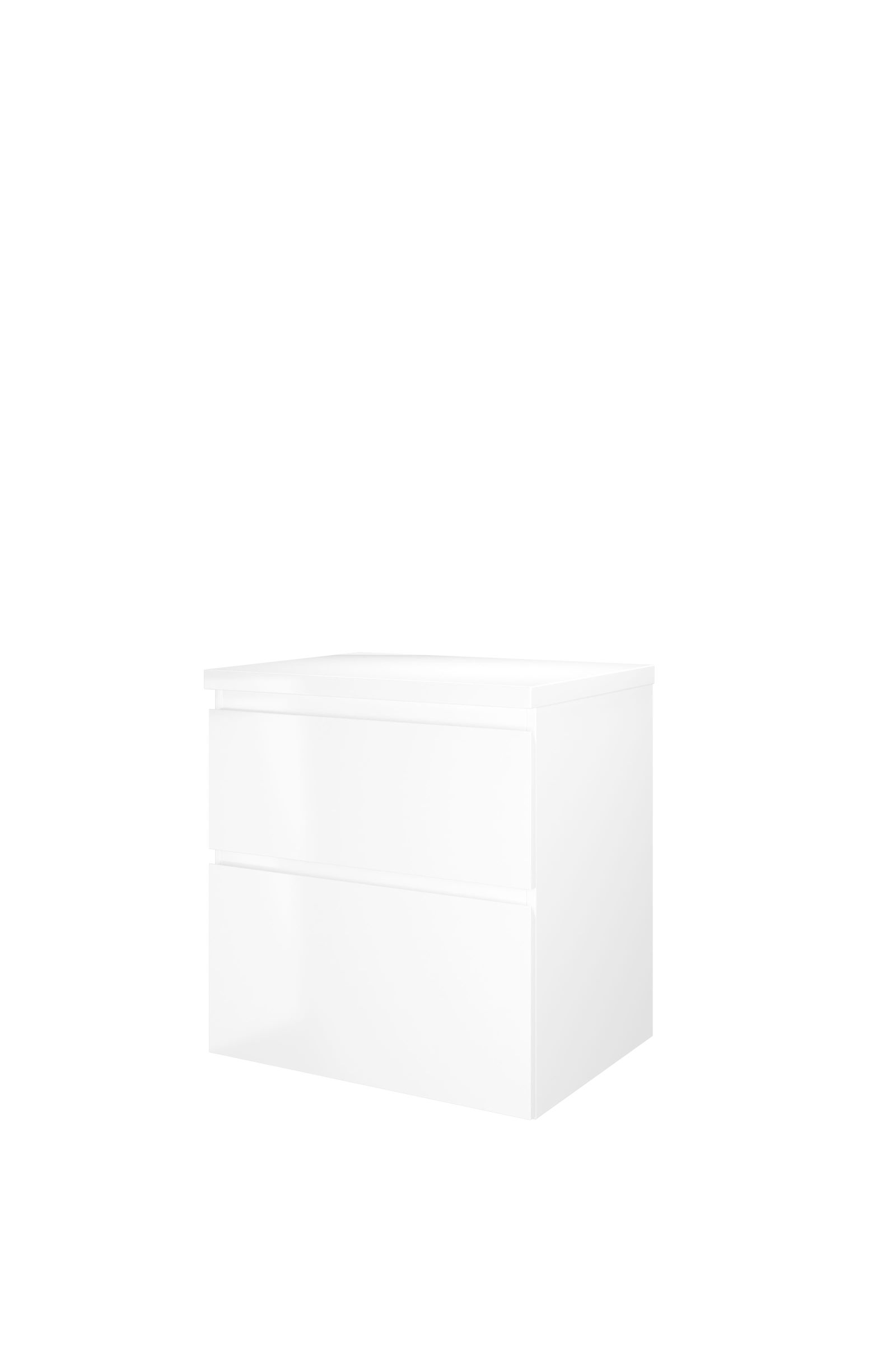 Proline set Top afdekplaat en onderk. a-sym. 1817284 Glans wit H632xB600xD460