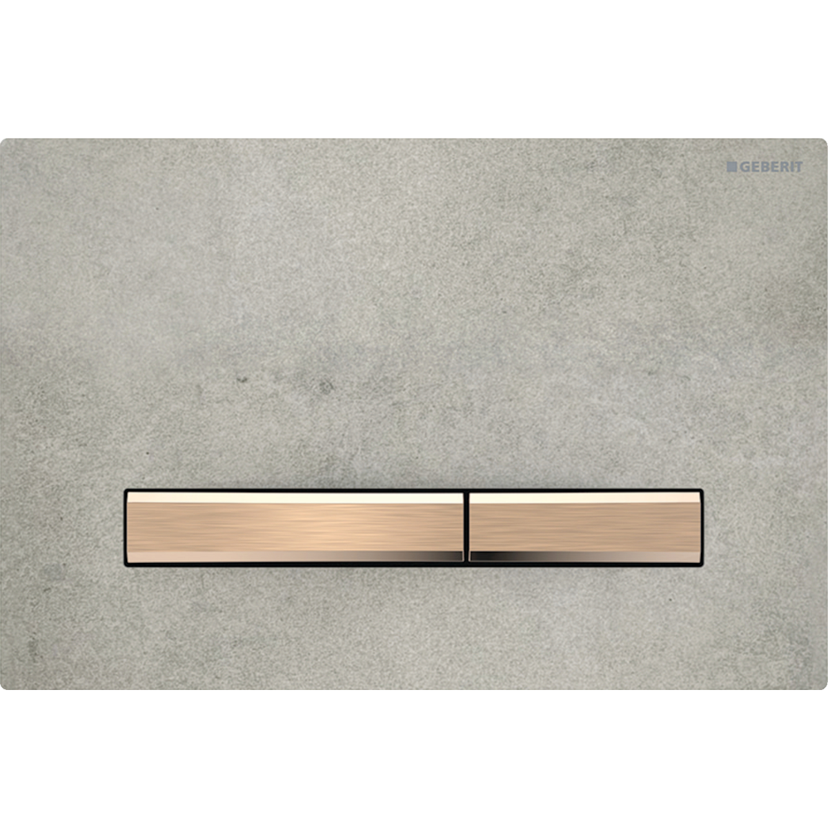 Geberit Sigma50 bedieningsplaat 2- toets square roodgoud - betonlook 115.670.JV.2
