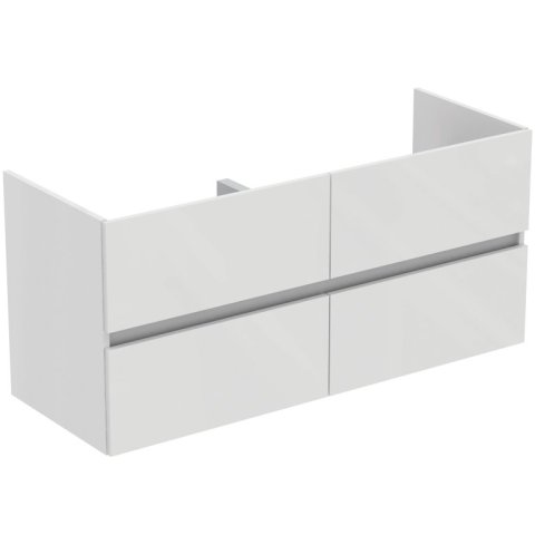 Tiempo wastafelmeubel 120x44 4 laden R0267WG Wit Hoogglans