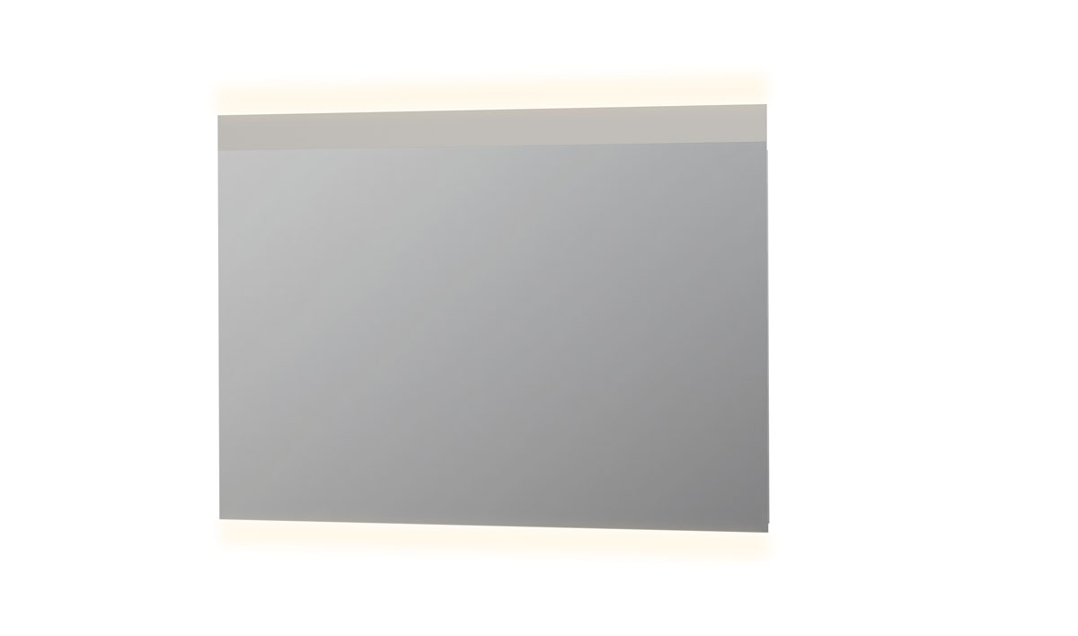 INK SP11 spiegel rookglas met matte bovenzijde en o/b ind. LED verl. incl. sensorschak. 8408505 Rookglas H40xB1200xD800