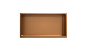 Inbouwnis 30x60x10cm geborsteld brons koper 33.2163