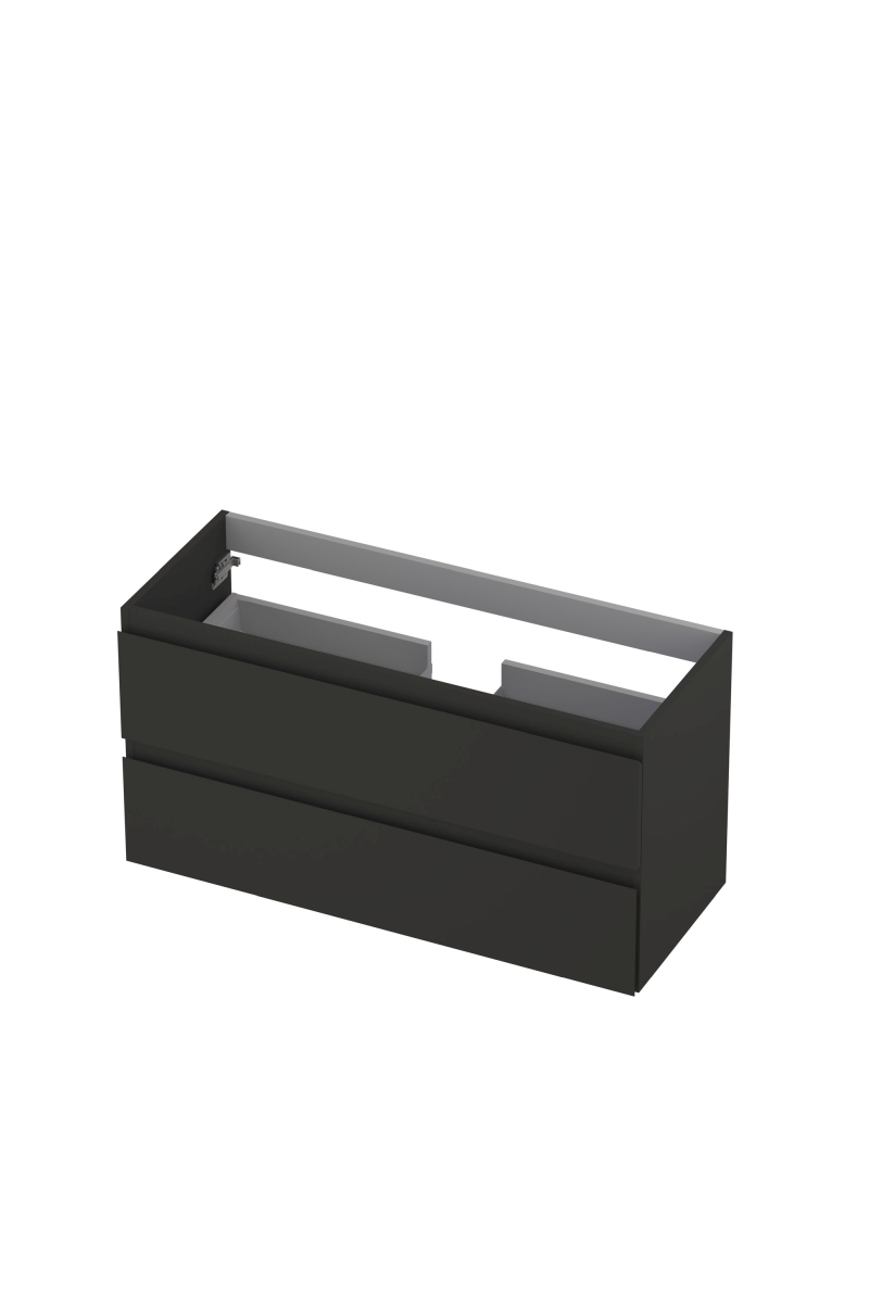 INK onderk. 2 laden greepl. gelakt 1241021 Mat antraciet H520xB1000xD400
