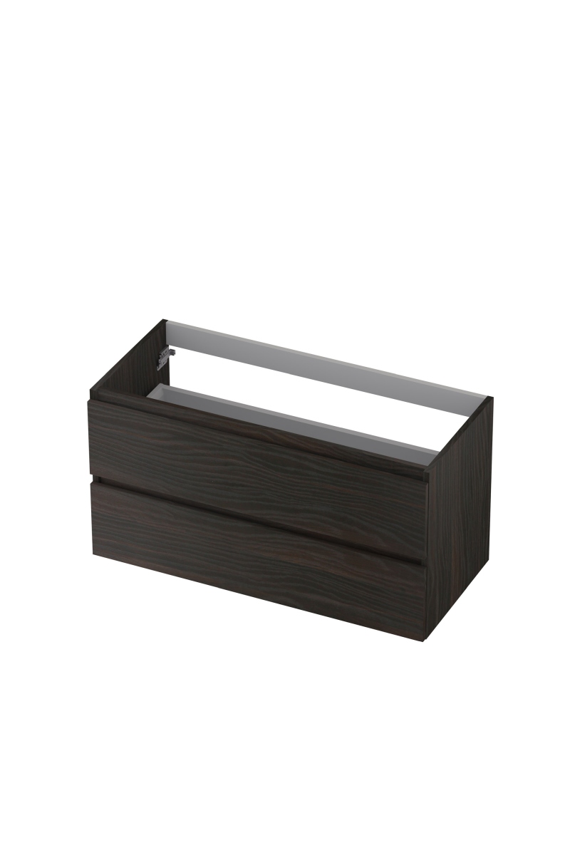 INK onderkast 2 laden gr.loos m. houten keerlijst 1257025 Intens eiken H520xB1000xD400