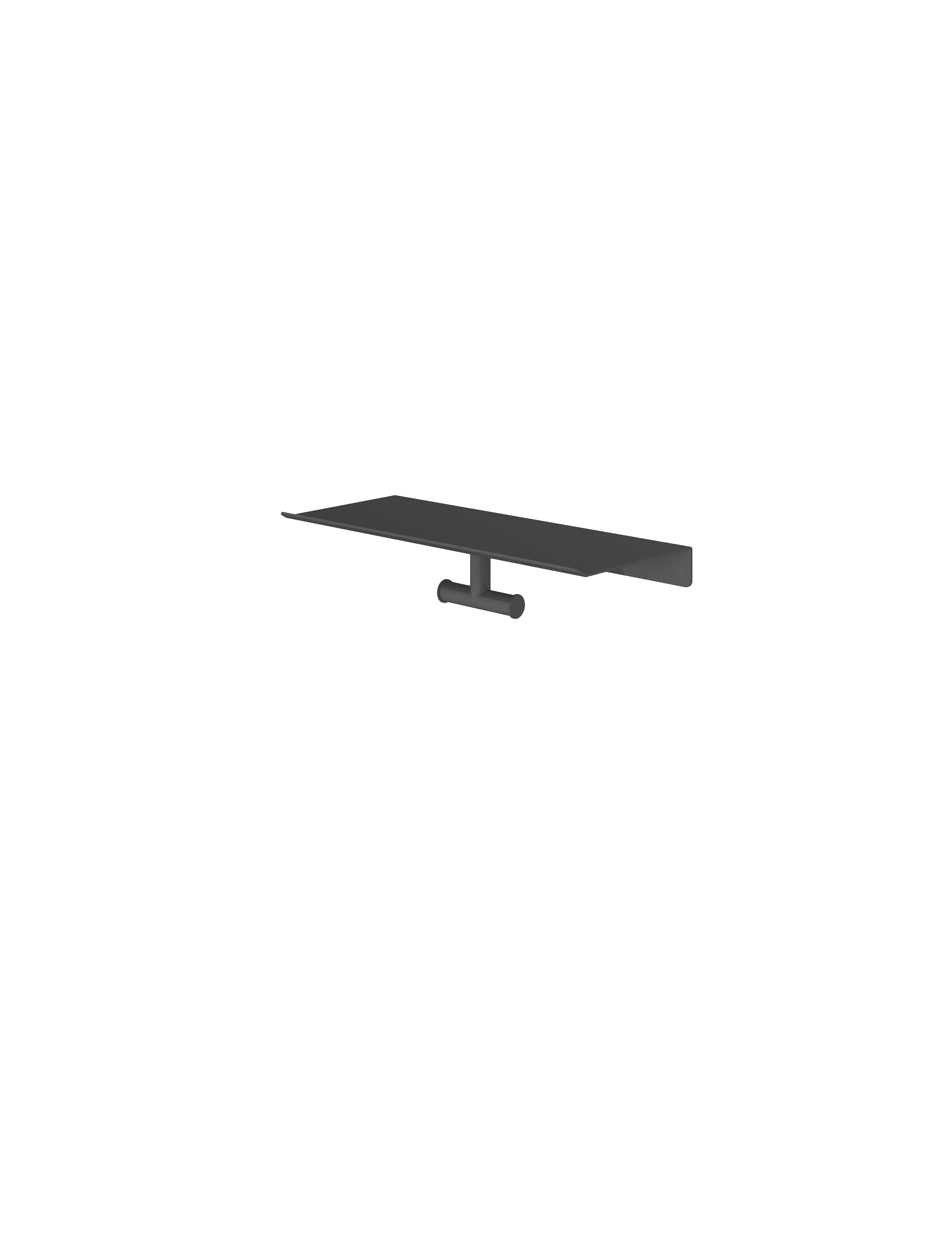 Hotbath More dubbele handdoek haak voor planchet serie SHA03MBP Geborsteld zwart PVD