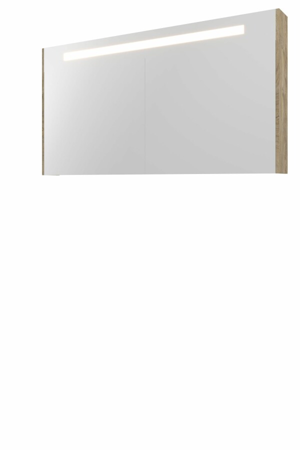 Proline sp.kast Prem. m. geint. Led 3 deuren H740xB1400xD140 Raw oak / 1809551