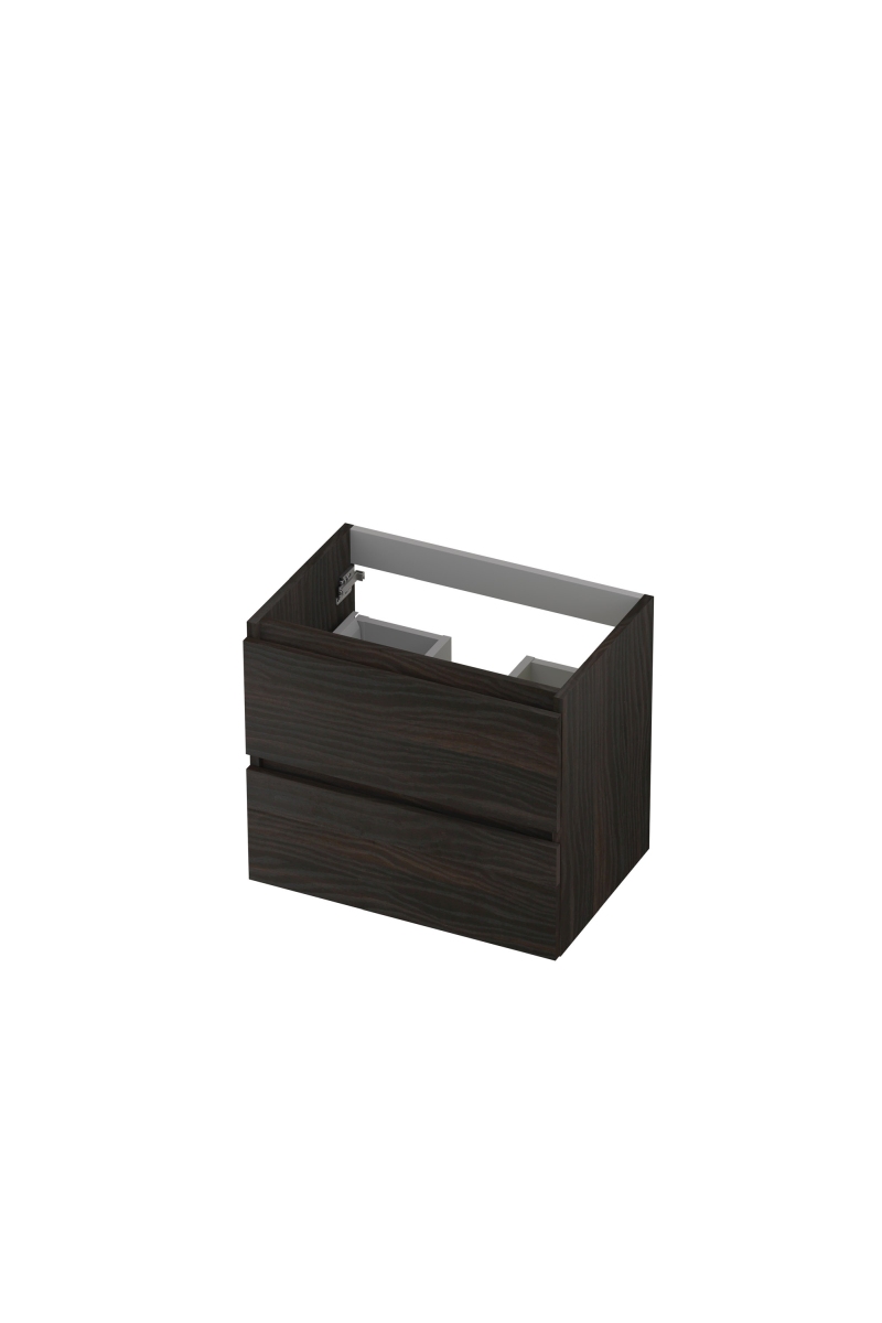 INK onderkast 2 laden gr.loos m. houten keerlijst 1257005 Intens eiken H520xB600xD400