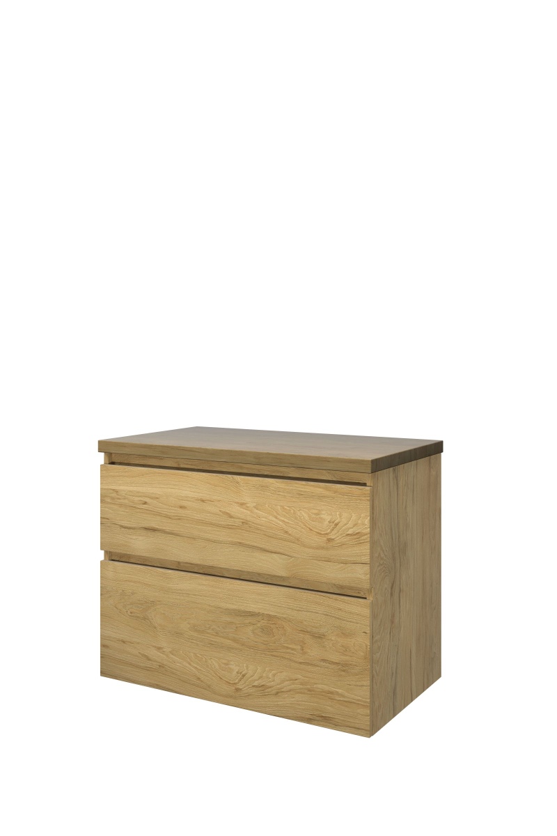 Proline set Top afdekplaat en onderk. a-sym. DIOC80 Ideal oak H632xB800xD460
