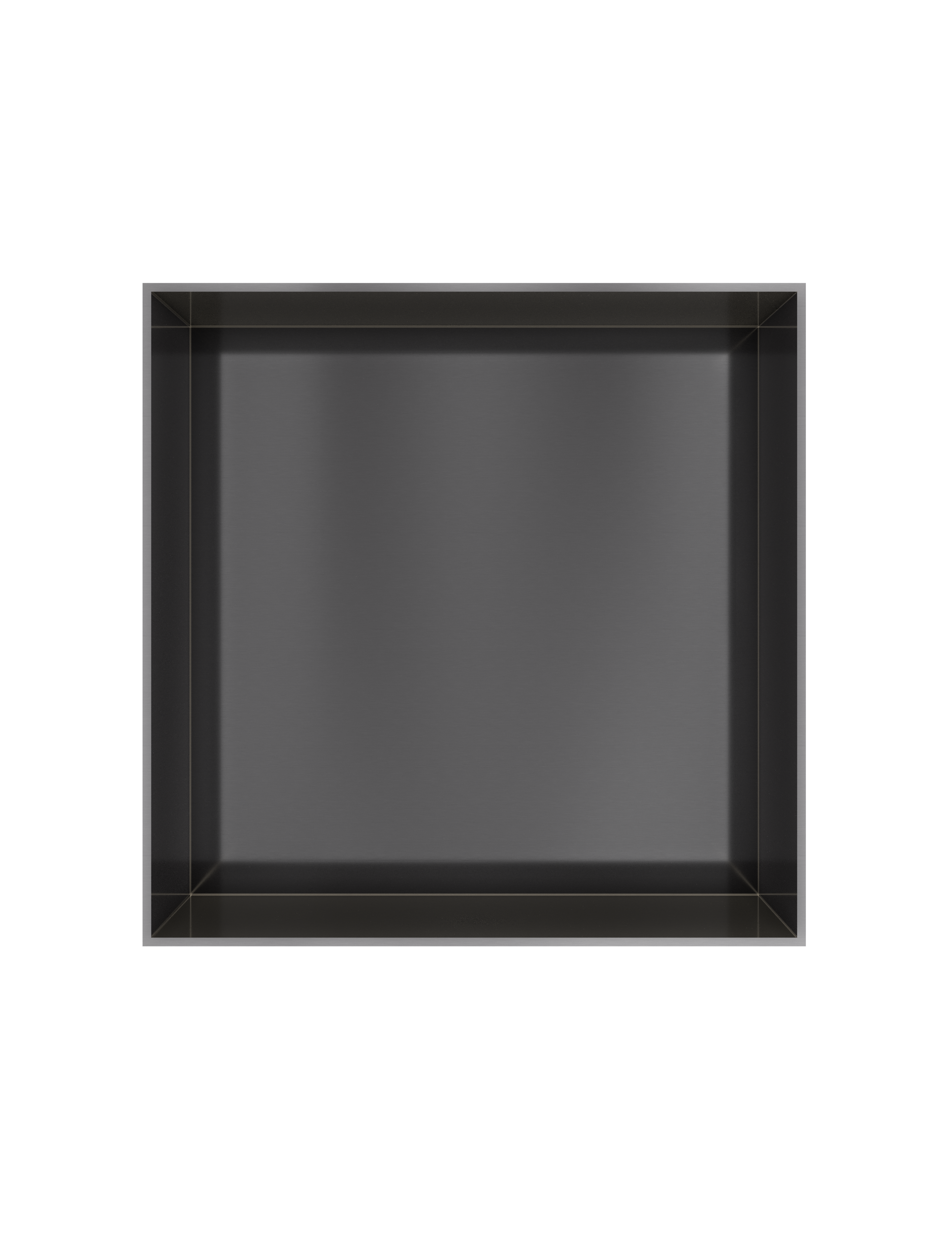 Hotbath More inbouwbox of inbouwnis 30x30x10cm frameless BOX030FMBP Geborsteld zwart PVD
