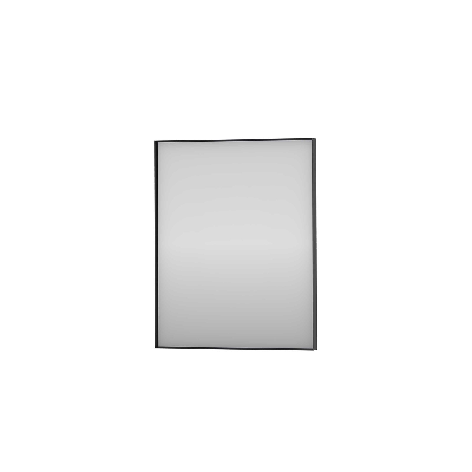 Proline Framed Vlakke spiegel in mat zwart kader 8401551 Spiegel H600xB480xD40