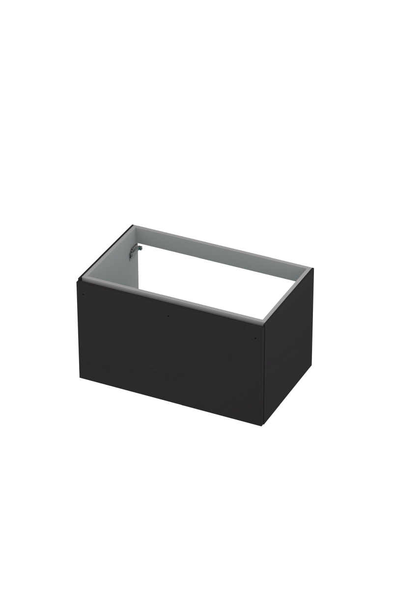 INK UFO onderk. 1 lade softclose met greep gelakt 1258011 Mat zwart H450xB800xD480