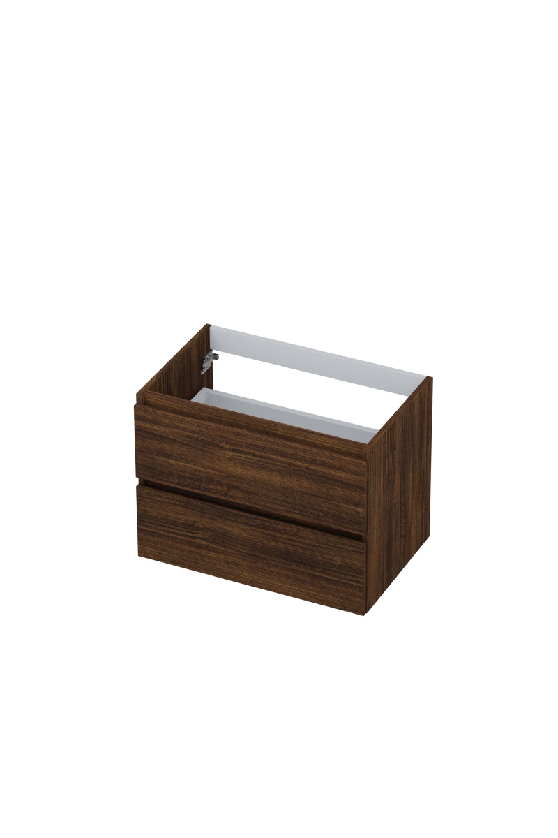INK onderk. 2 laden greepl. met houten keerlijst 1257120 Koper eiken H520xB700xD450