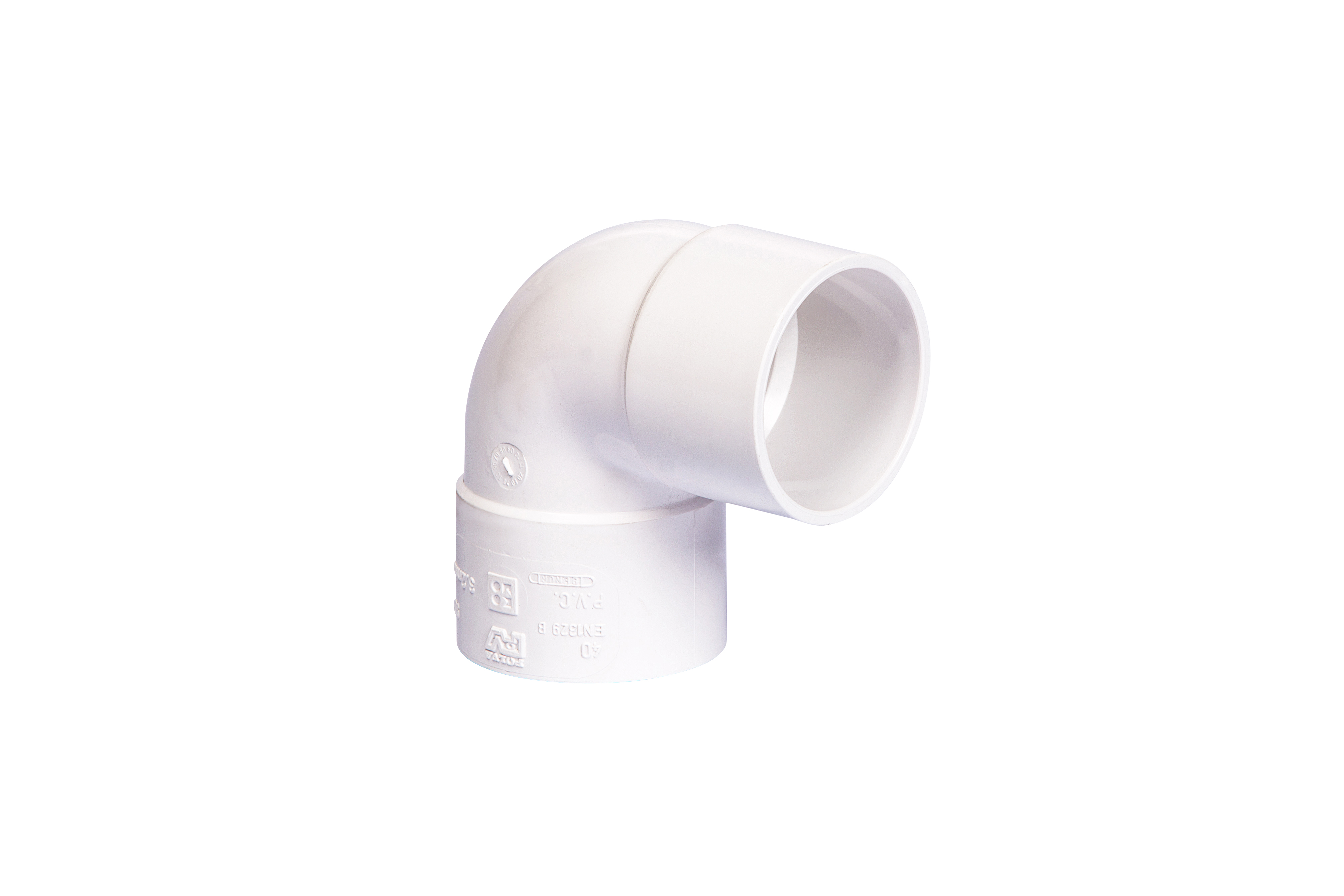 Lijm bocht 90G  32 m/m WIT 1196900580