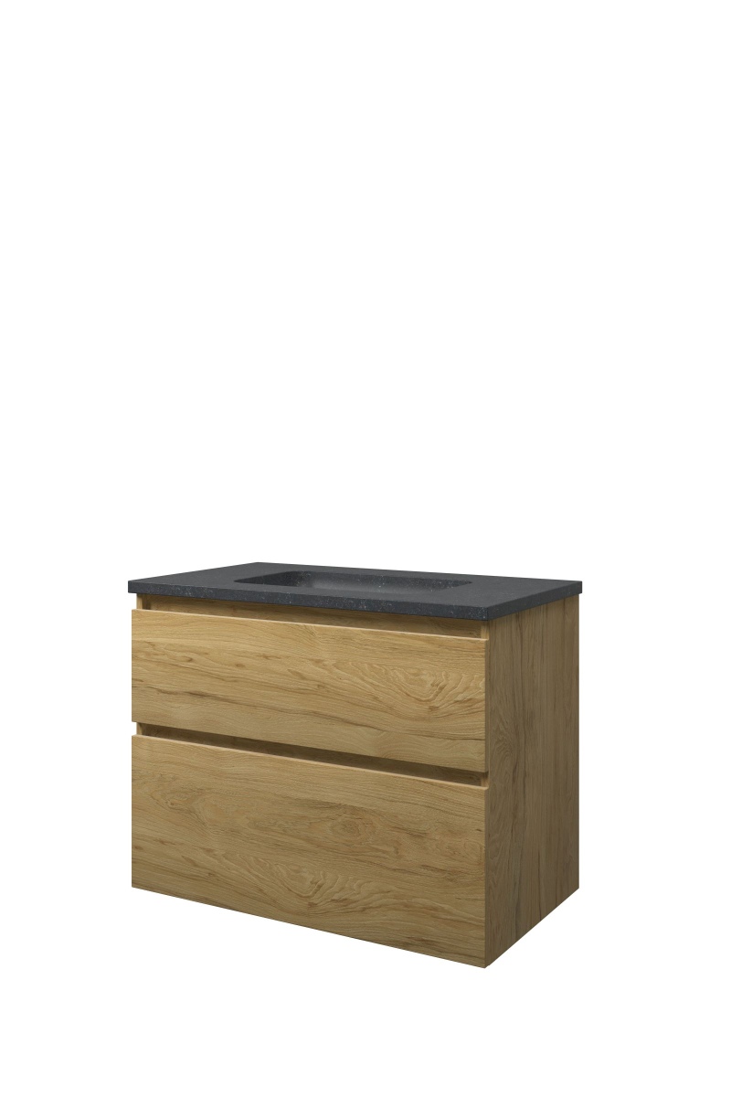 Proline set hardsteen Elegant wast. z. krgt. en onderk. a-sym. RBSC800IO Ideal oak/Blue stone H625xB800xD460