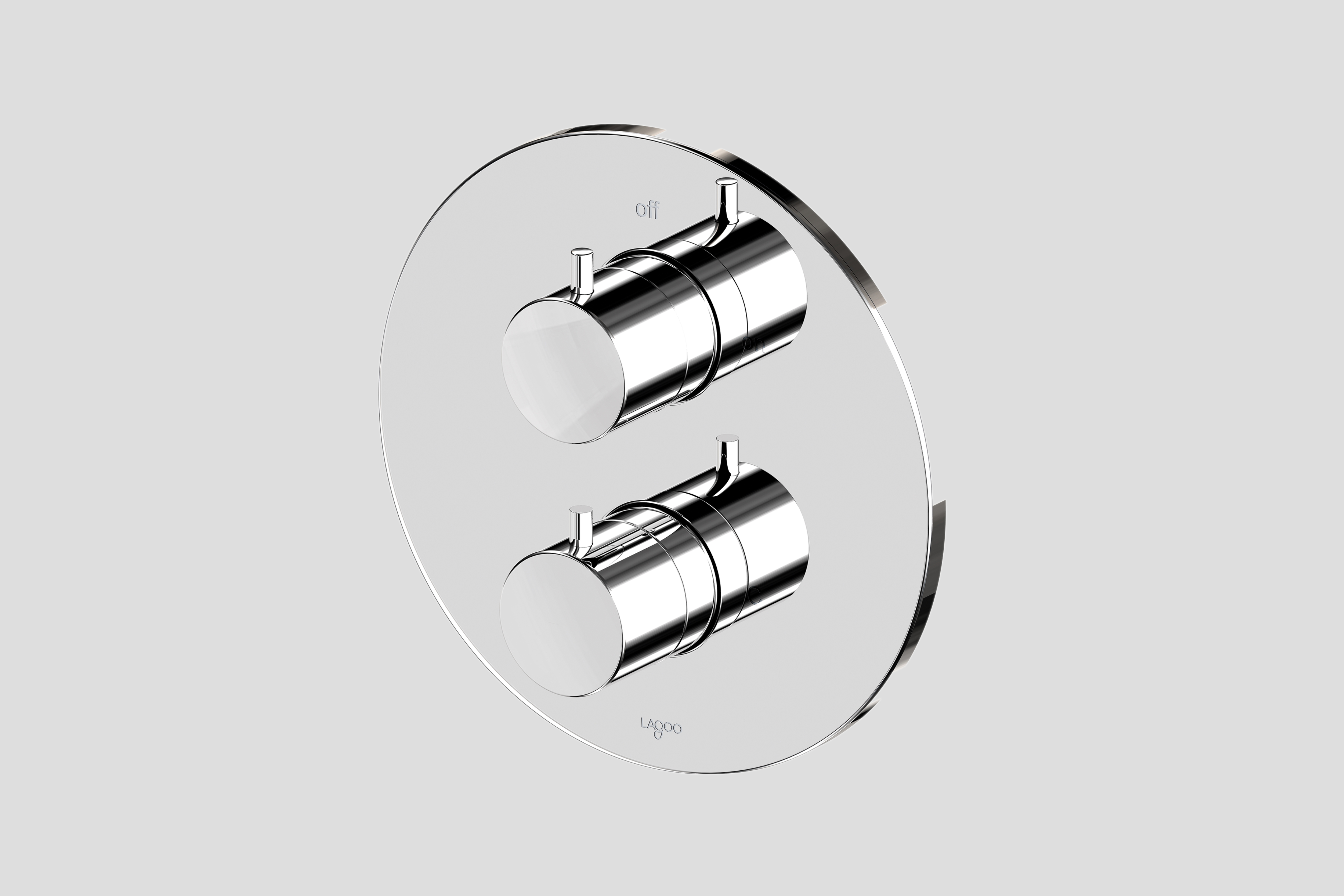 Lagoo Garda inbouw thermostaat met 3-weg stop/omstel afb.deel G2239CH Chrome