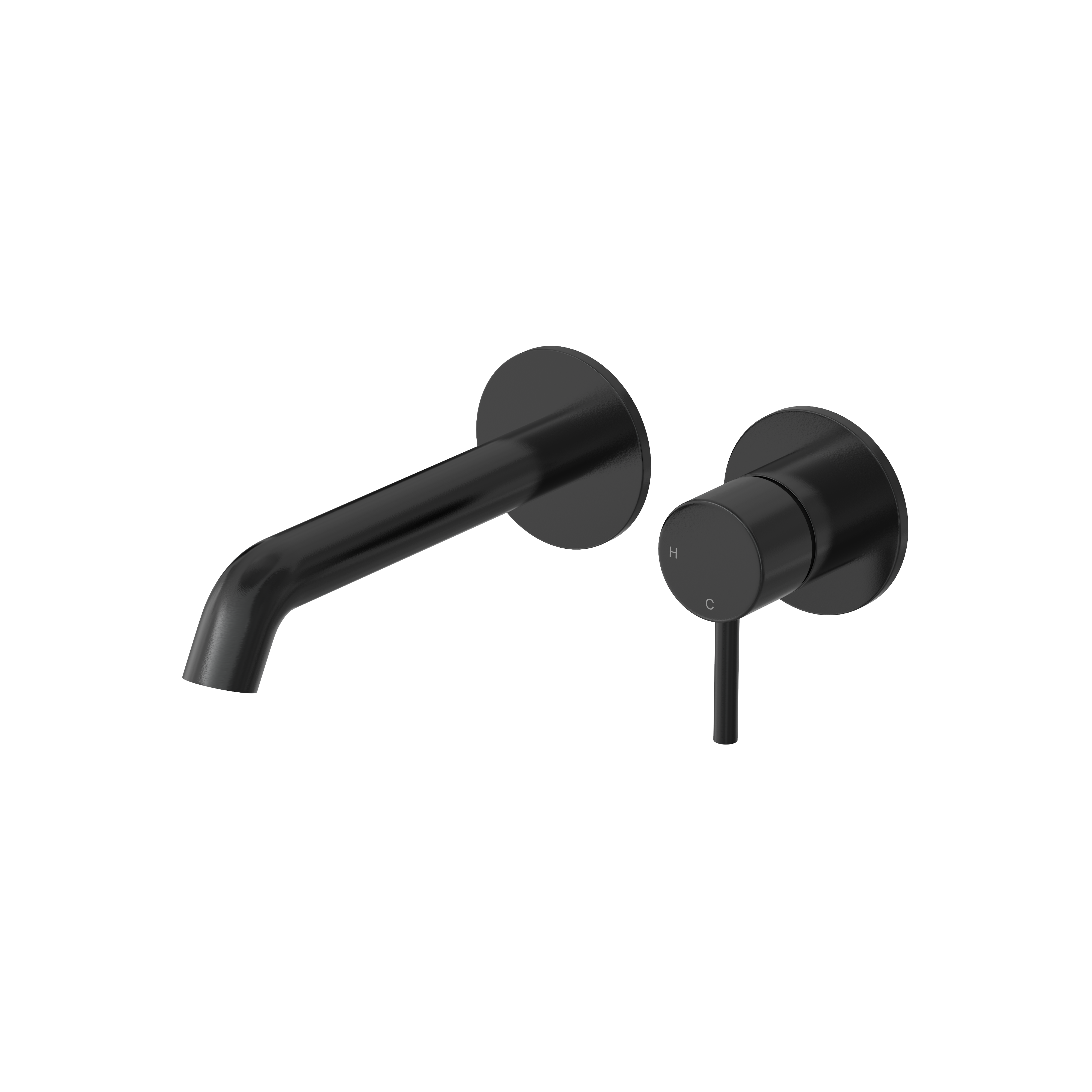 Hotbath BUDDY afbouwdeelv inbouw wastafelkraan 18cm B105EXT18MBP Geborsteld zwart PVD