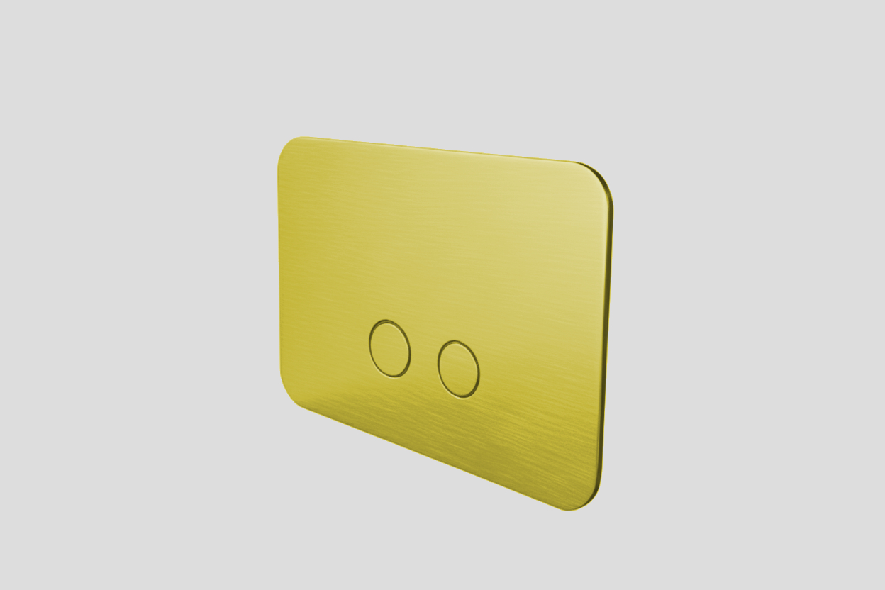 Lagoo Garda Bedieningspaneel m. magneet bevestiging (geschikt voor Tece) G6135BB Brushed Brass PVD