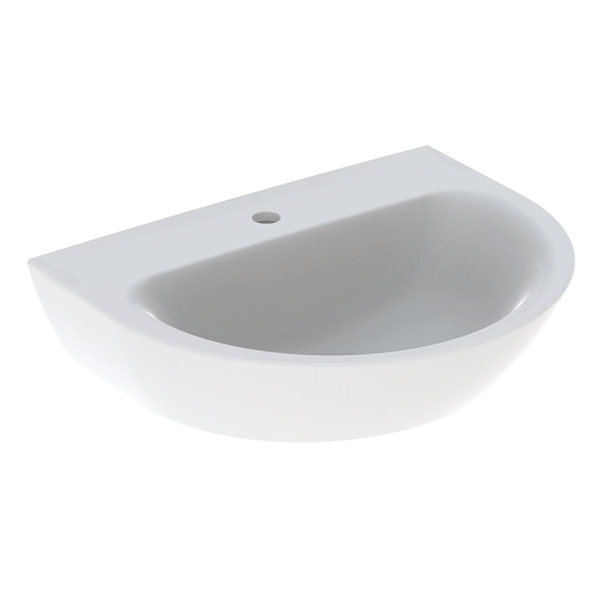 Geberit Renova wastafel 60x48cm m.krgt. z.overl. 500.599.01.1 Wit
