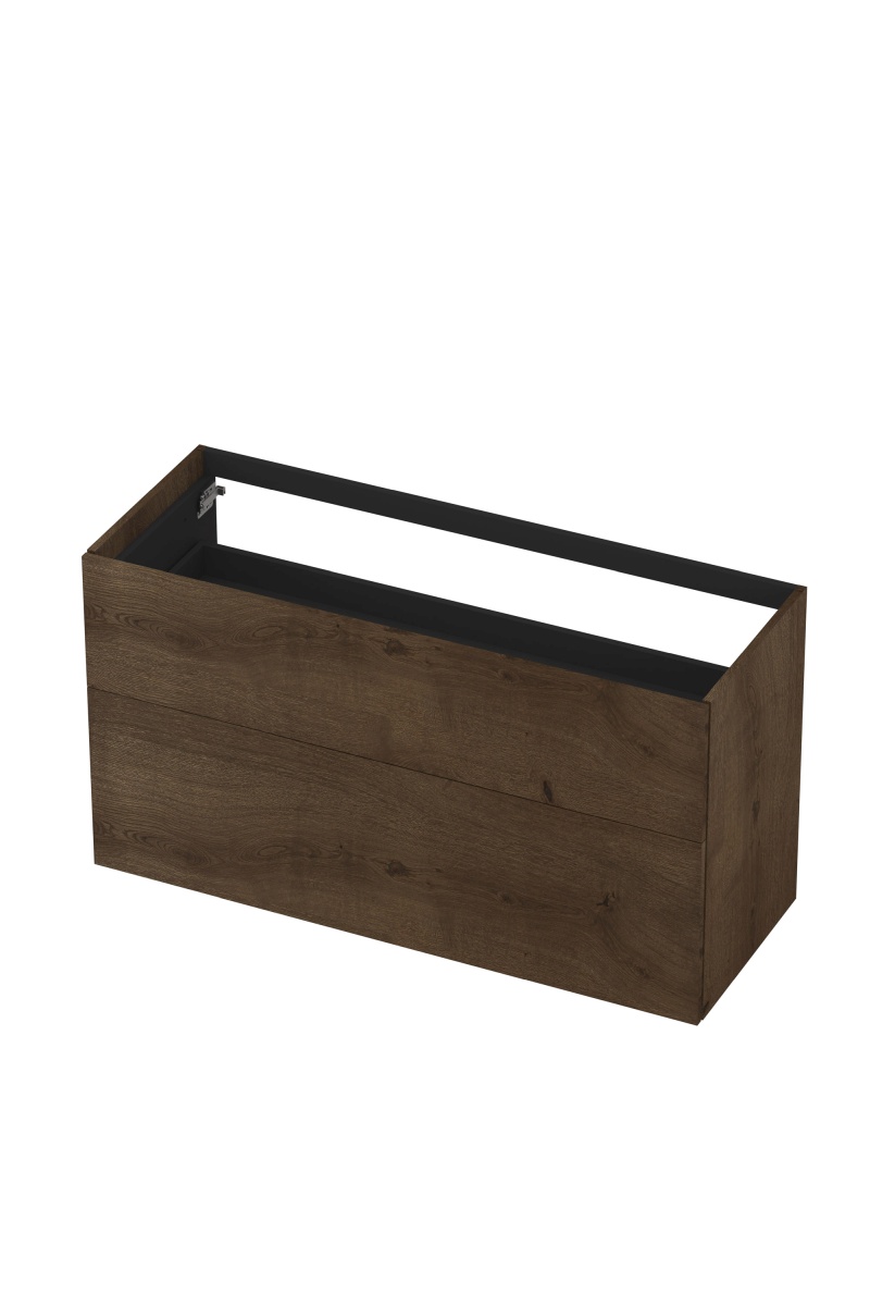 INK P2O onderkast 2 laden push to 1259228 Fineer Chocolate H650xB1200xD450