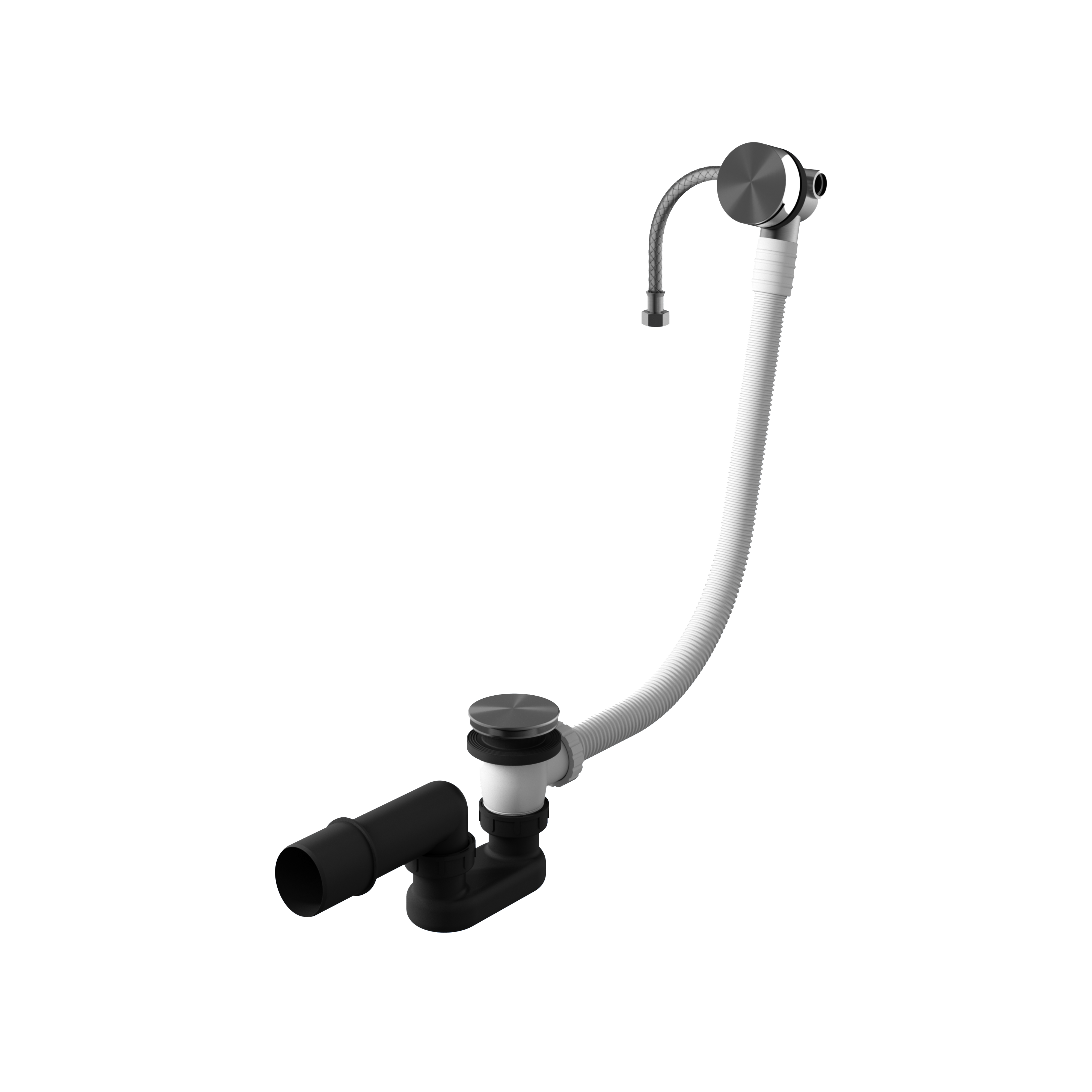 Hotbath Archie badoverloop-vulcombinatie AR133BGP Geborsteld Gunmetal PVD