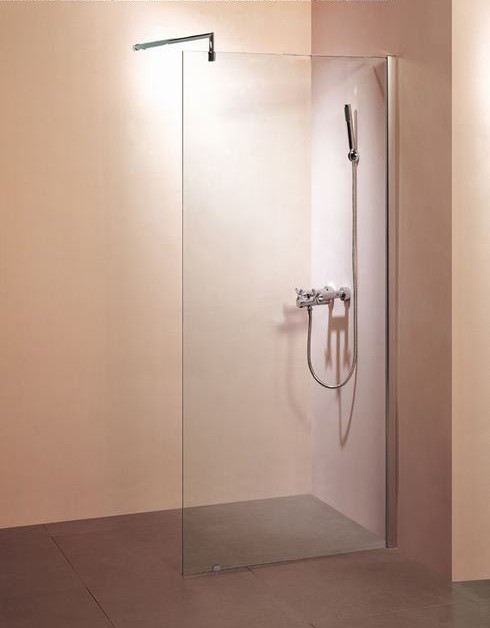 DSI Inloopdouche + muurprofiel 1400x2000 8mm Chroom/Helder NANO glas