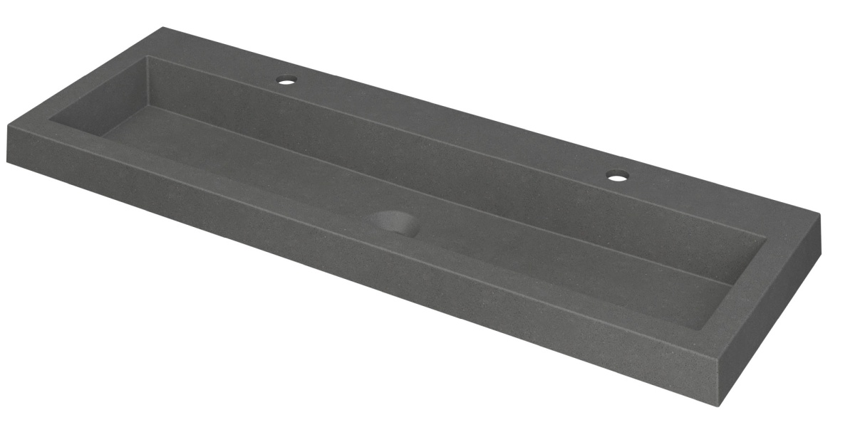 INK Dock wast. Quartz met 2 krgt. 3415132 Quartz grijs H60xB1200xD400
