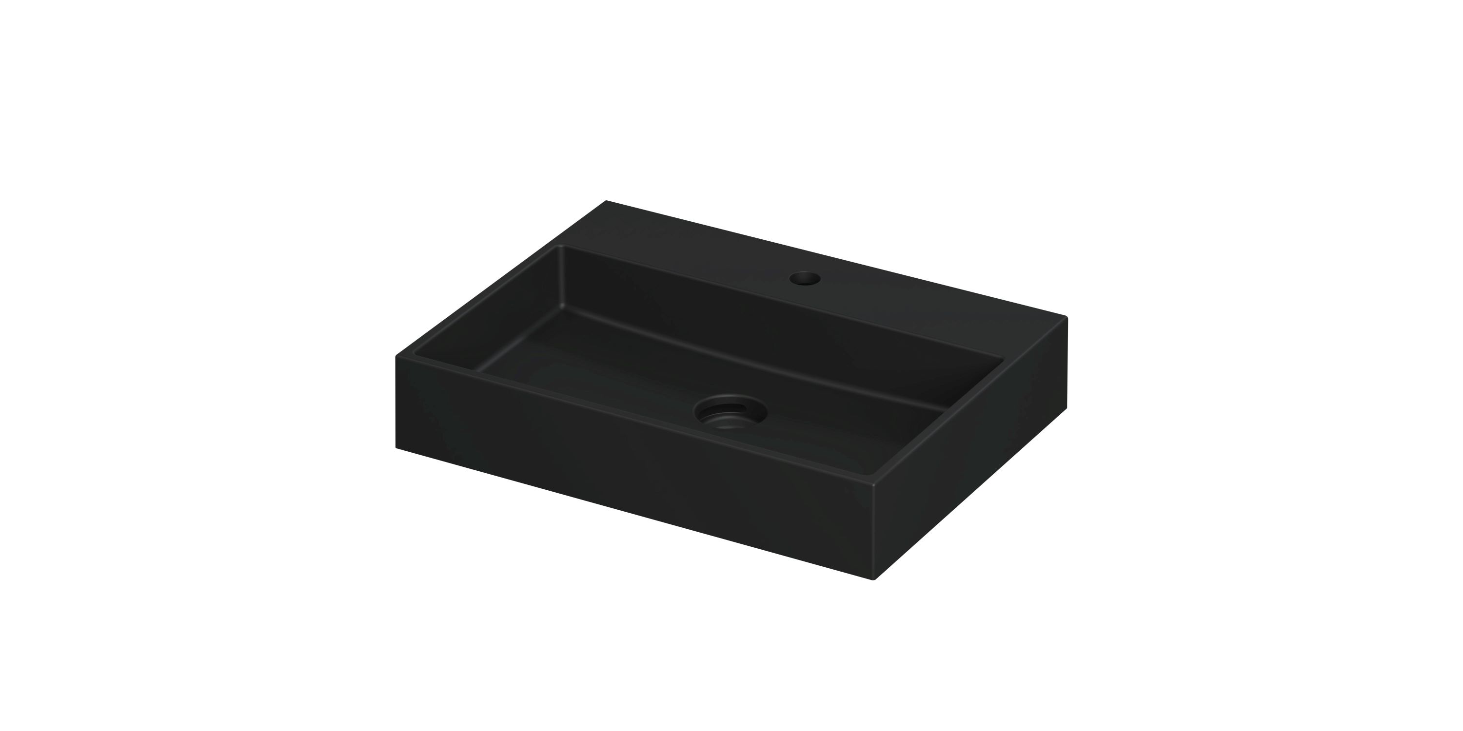 INK United wast. porselein m. 1 krgt. incl. click plug en verb. overl. 0206014 Mat zwart