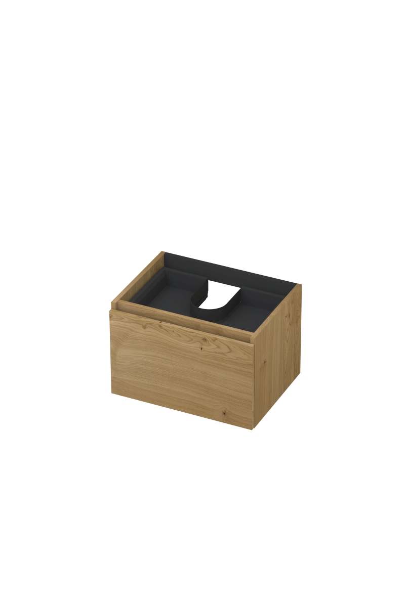 INK Fineer onderkast 1L m. binnenla gr.loos houten keerlijst fineer 1221300 Natur H400xB600xD450