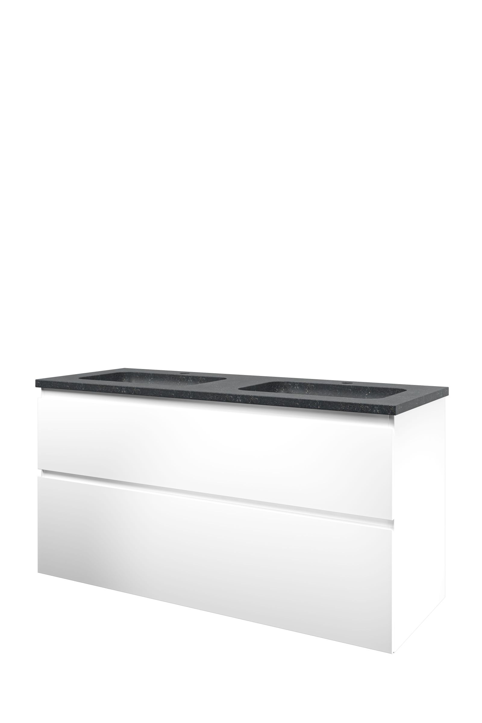 Proline set hardsteen Elegant wast. met 2 krgt. en onderk. a-sym. 1815875 Mat wit/Blue stone H625xB1200xD460