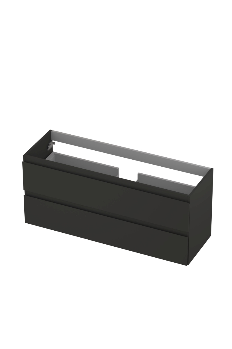 INK onderk. 2 laden greepl. gelakt 1241031 Mat antraciet H520xB1200xD400