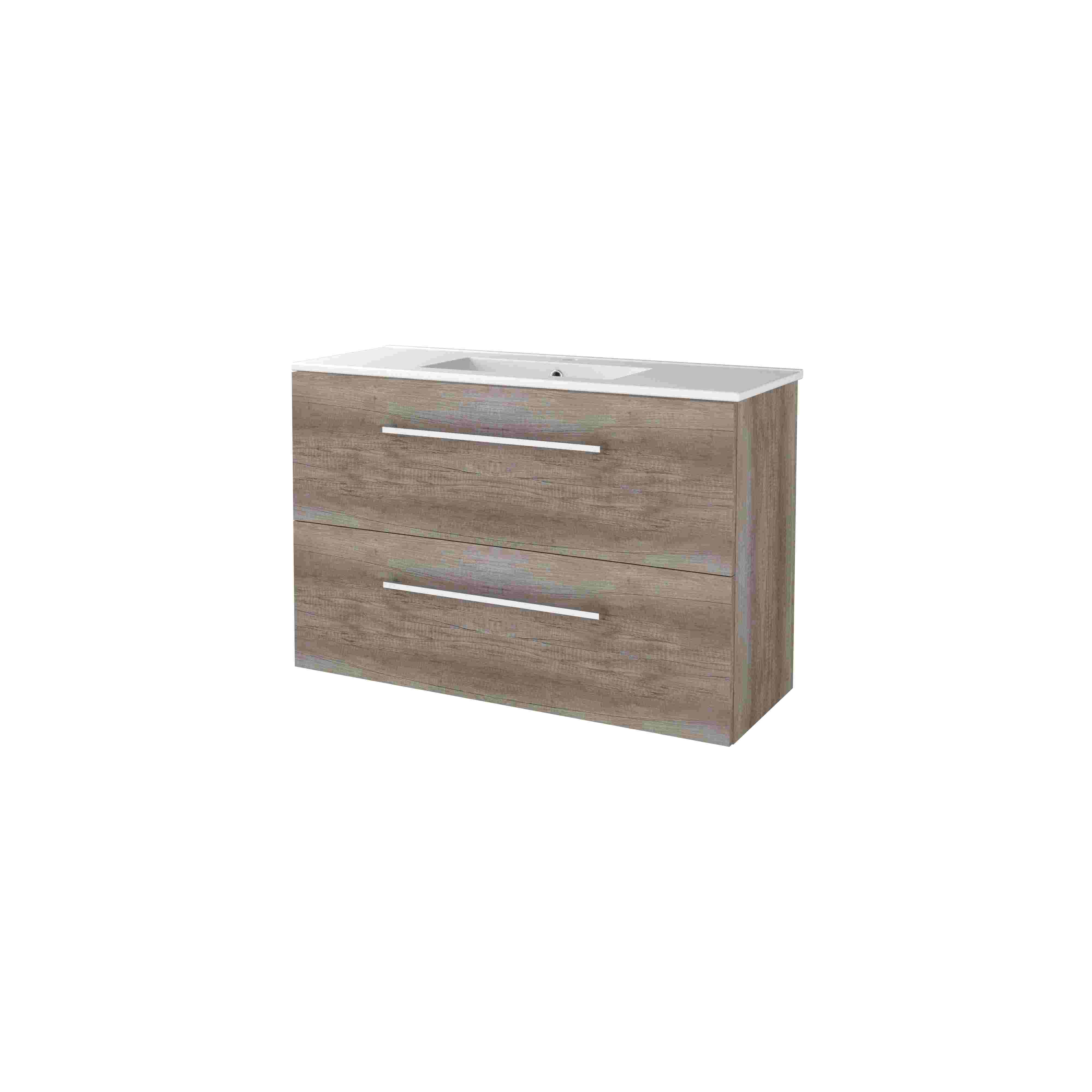 Basic Start 39 set 100x39cm met gr. 2 la keram. wast. 1 krgt. S39GR100PSO Scotch Oak