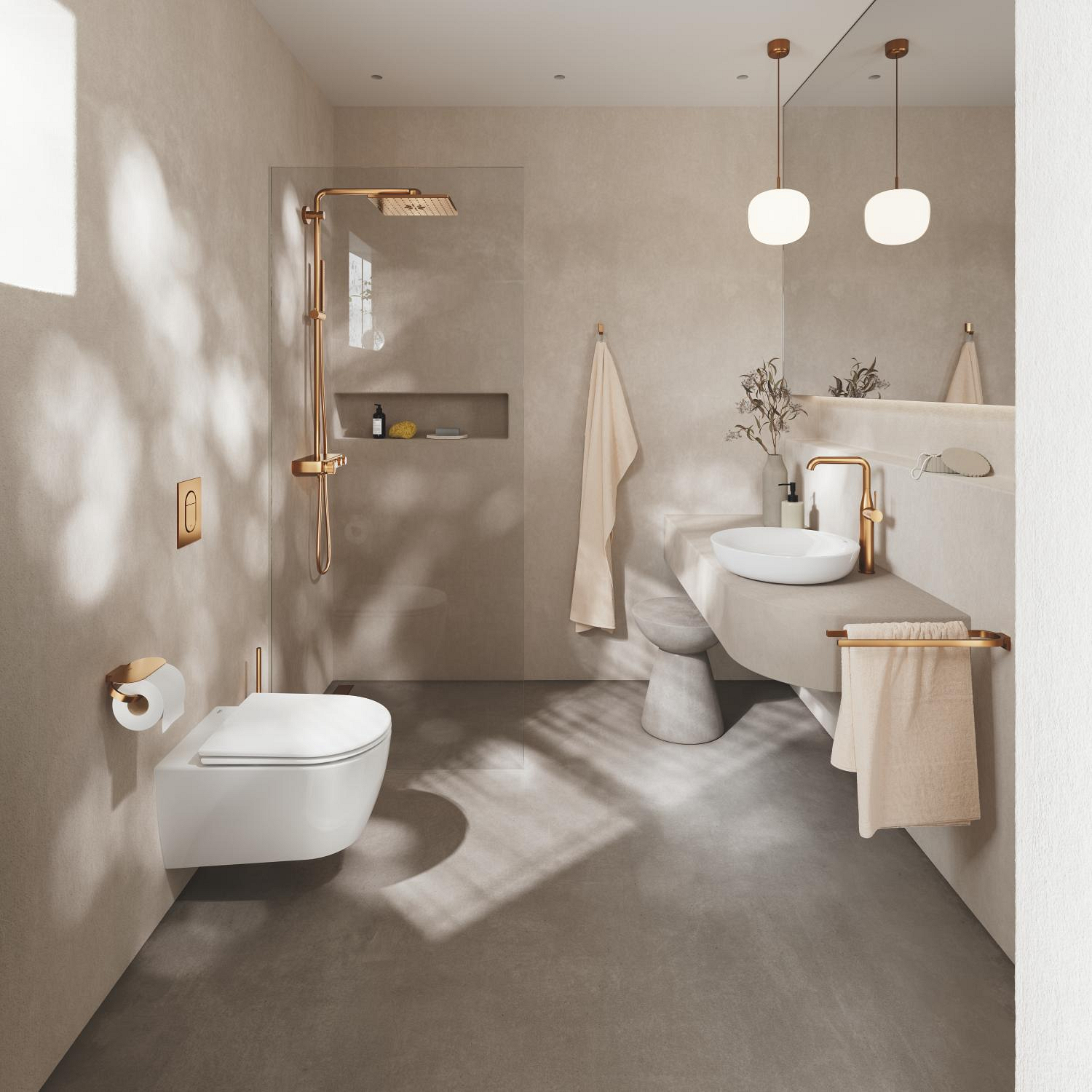 Grohe Euphoria Smartcontrol 310 douchesyst. Duo Vierkant warm Sunset geb. 26508DL0