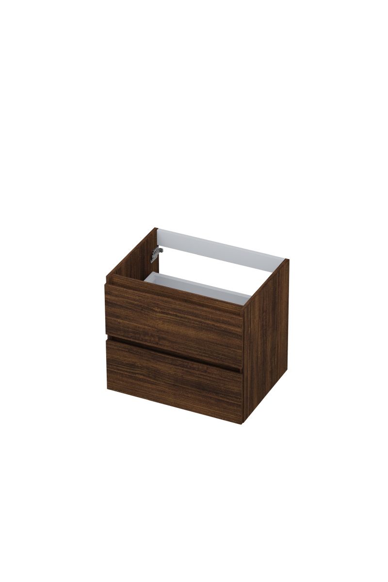 INK onderk. 2 laden greepl. met houten keerlijst 1257110 Koper eiken H520xB600xD450