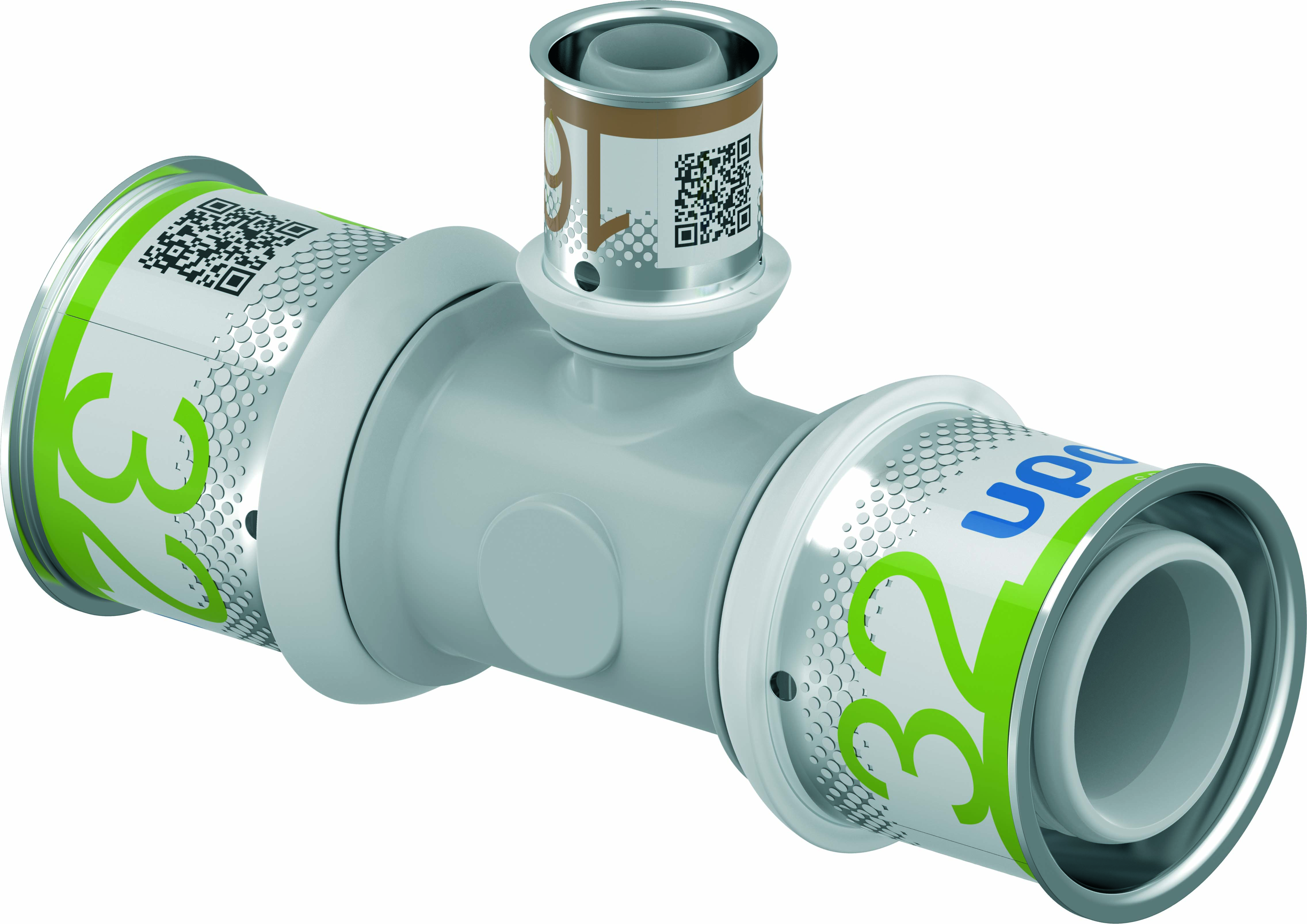 Uponor Composiet pers verloop T stuk 32x16x32 1039958