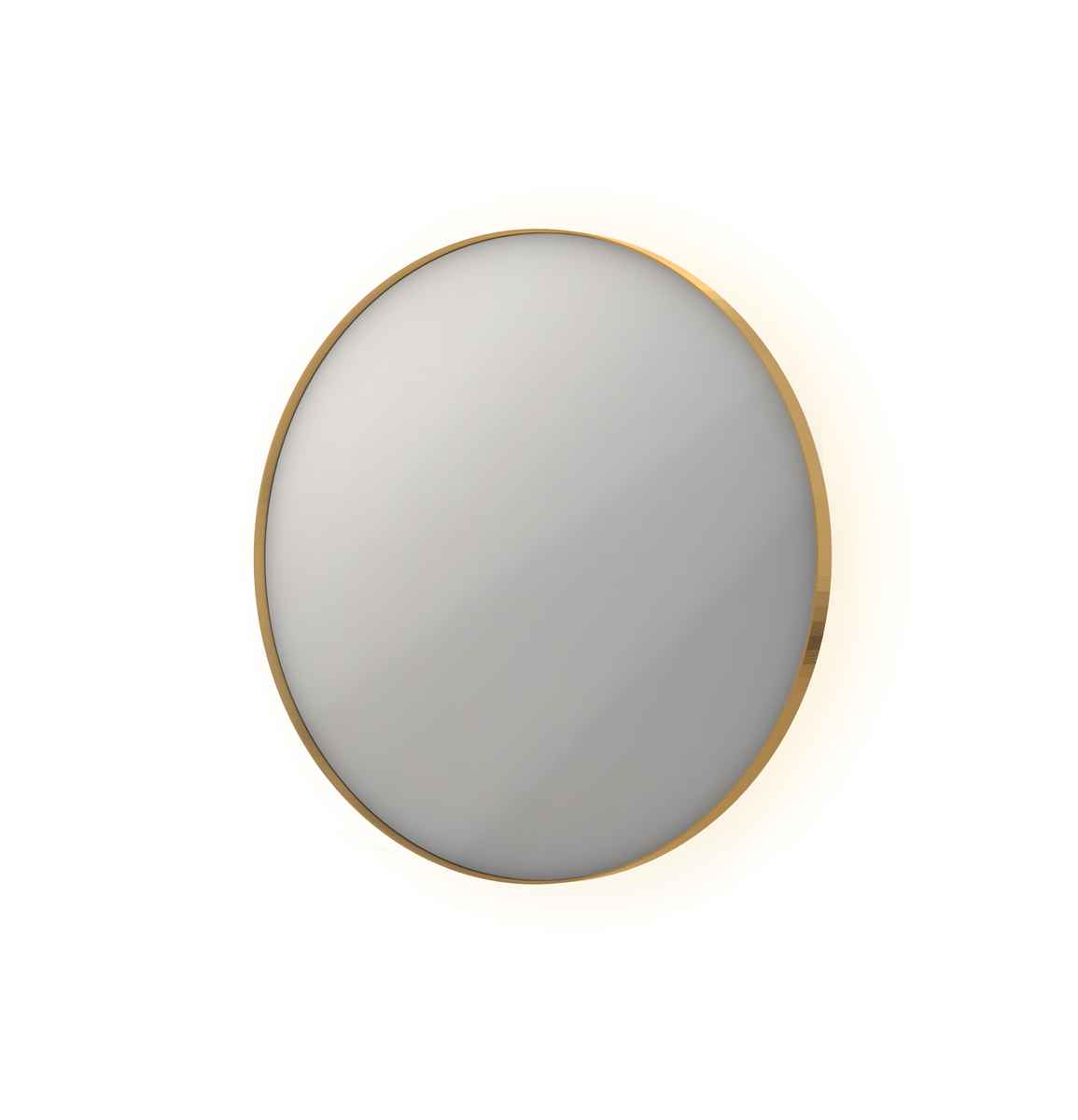 INK spg. SP17 rond in stalen kader incl indir LED verw. color dimbaar + schak. H600xB600xD40 Mat goud / 8408567