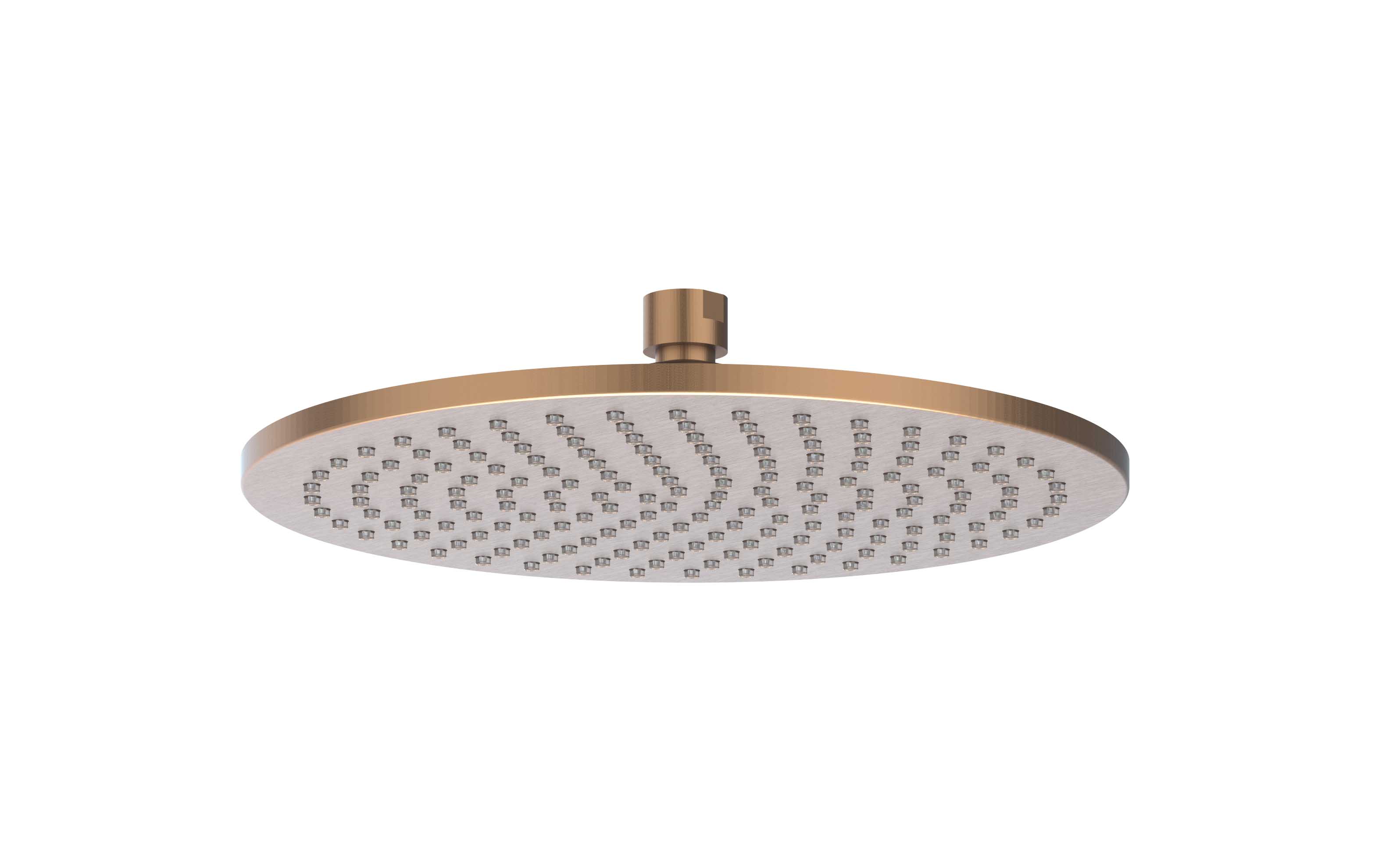 IVY Toebehoren Hoofddouche medium 25cm met antikalk nozzels 6900705 gebr. mat koper PVD