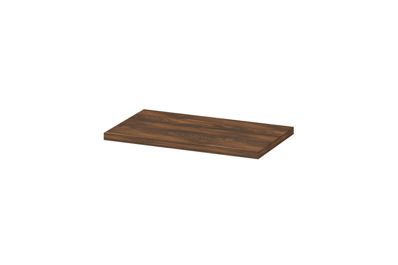 INK Topdeck Afdekplaat t.b.v. onderkast hout decor 35mm dik 1258302 Noten H35xB800xD450