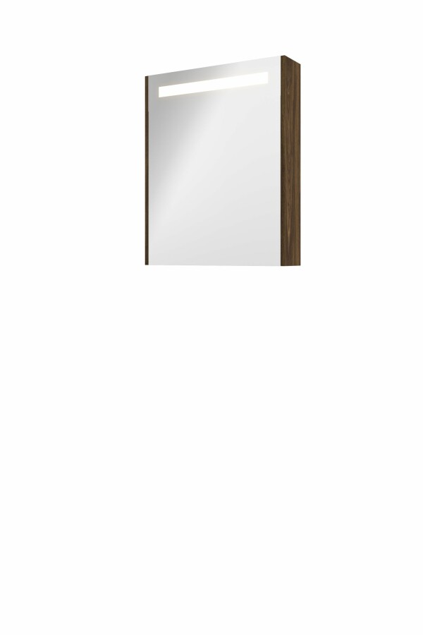 Proline spiegelkast Premium met geint. LED verl. 1 deur 1809353 Cabana oak H740xB600xD140