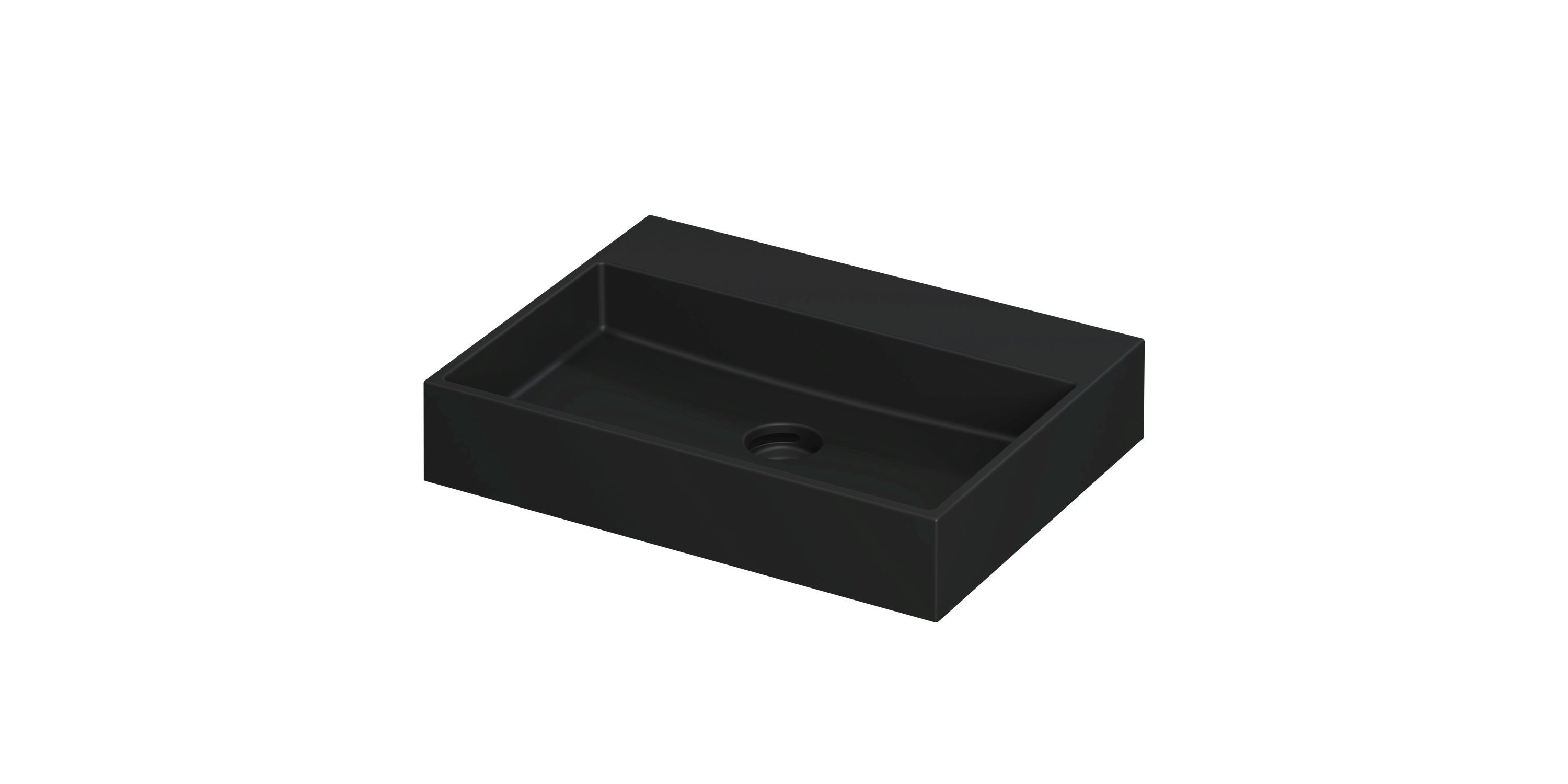INK United wast. porselein z. krgt. incl. click plug en verb. overl. 0206004 Mat zwart