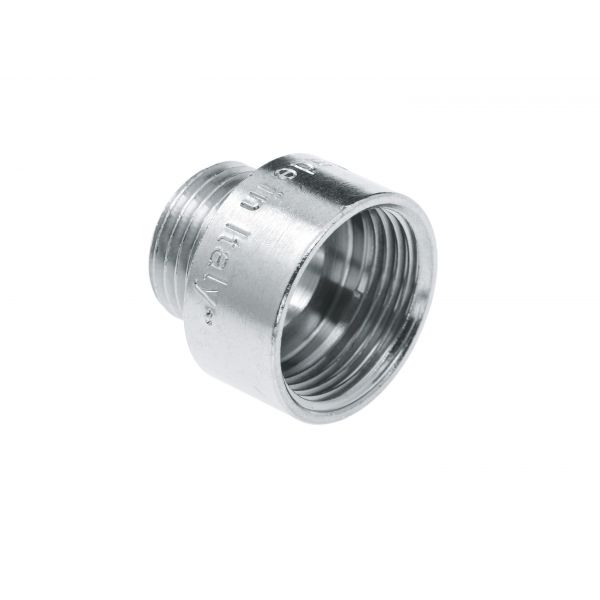 Chroom neusstuk 3/4x1/2