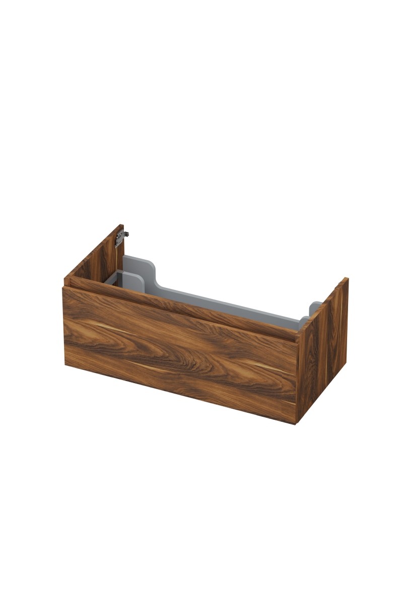 INK onderk. 1 lade greepl. met houten keerlijst 1257537 Noten H350xB900xD450