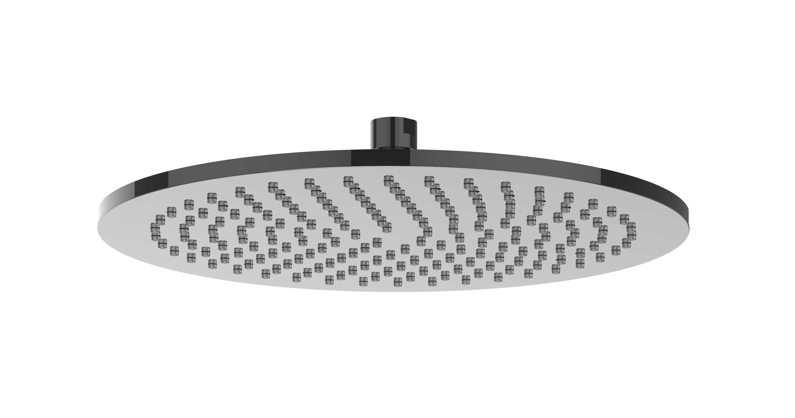 IVY Toebehoren Hoofddouche medium 30cm met antikalk nozzels 6900757 Zwart chroom PVD