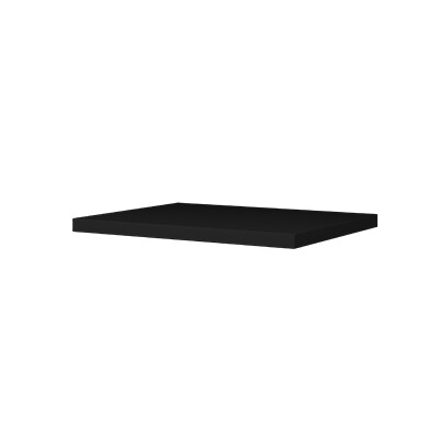 Proline Top afdekplaat gelakt 1228406 Mat zwart H32xB600xD460