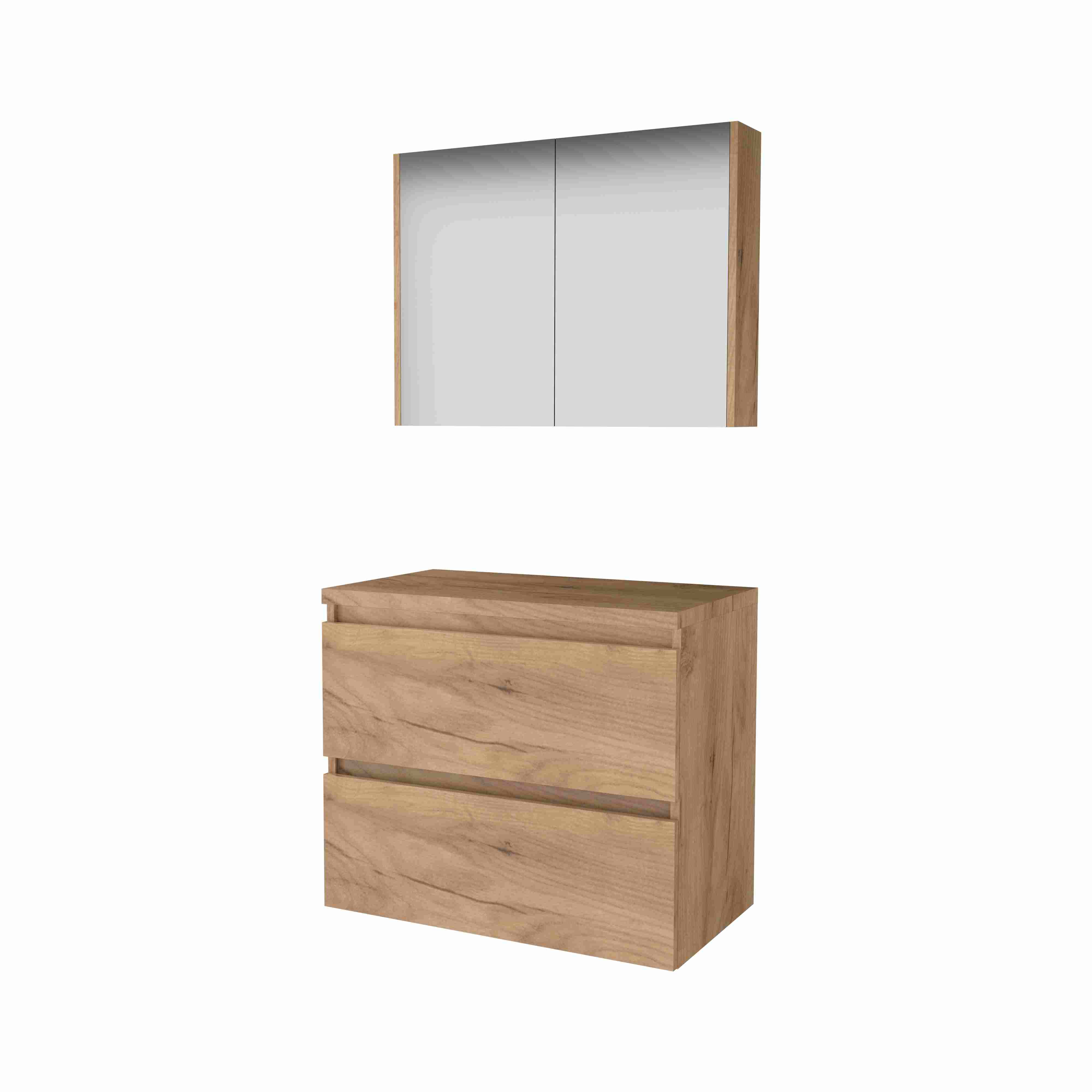 Basic Comfort 46 onderk. GL incl. 2 la + afdekplaat incl. sp.kast B800xD460 Whisky Oak / 1813517