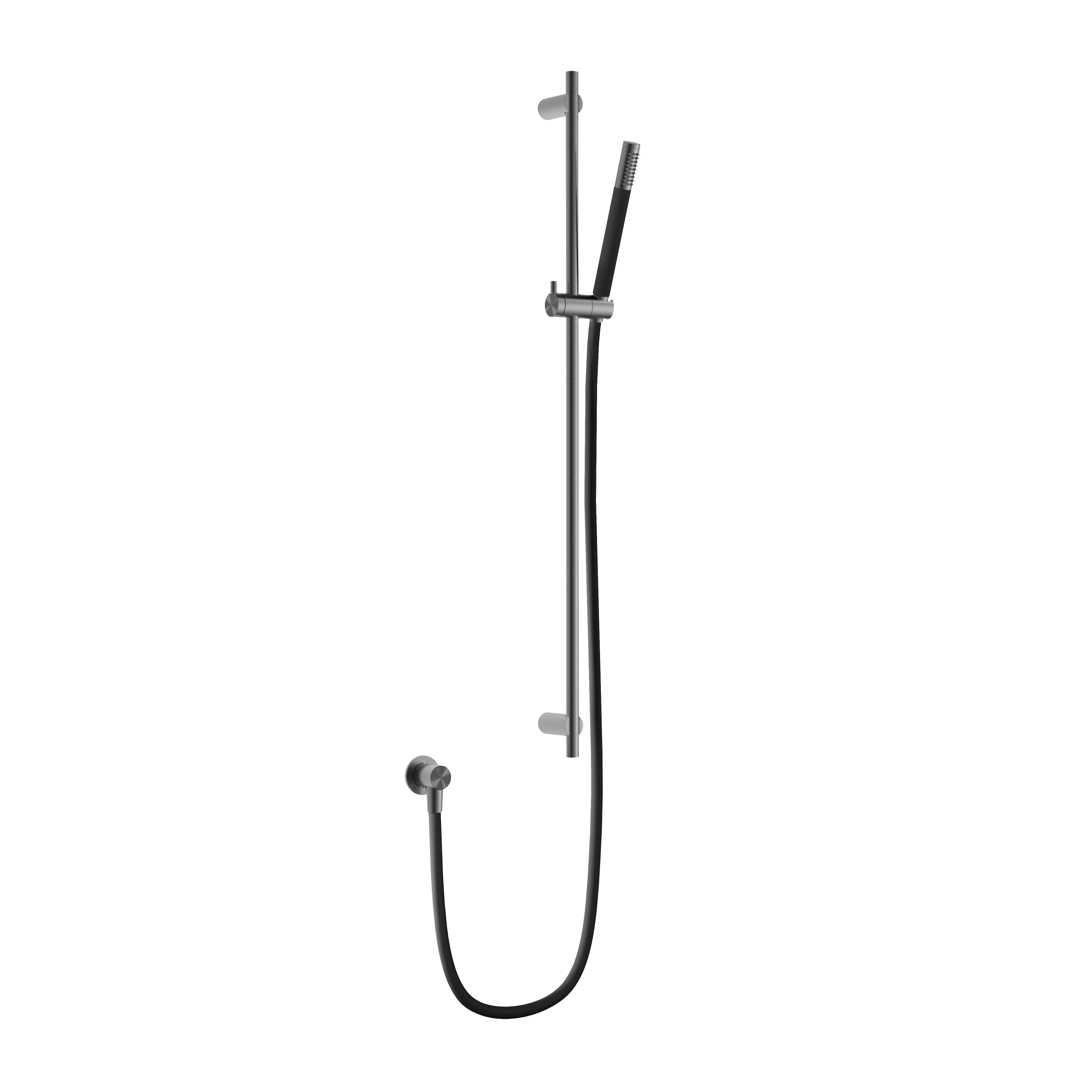 Hotbath Archie glijst. 90 cm met wanduitlaat doucheslang en handd. AR318BGP Geborsteld Gunmetal PVD