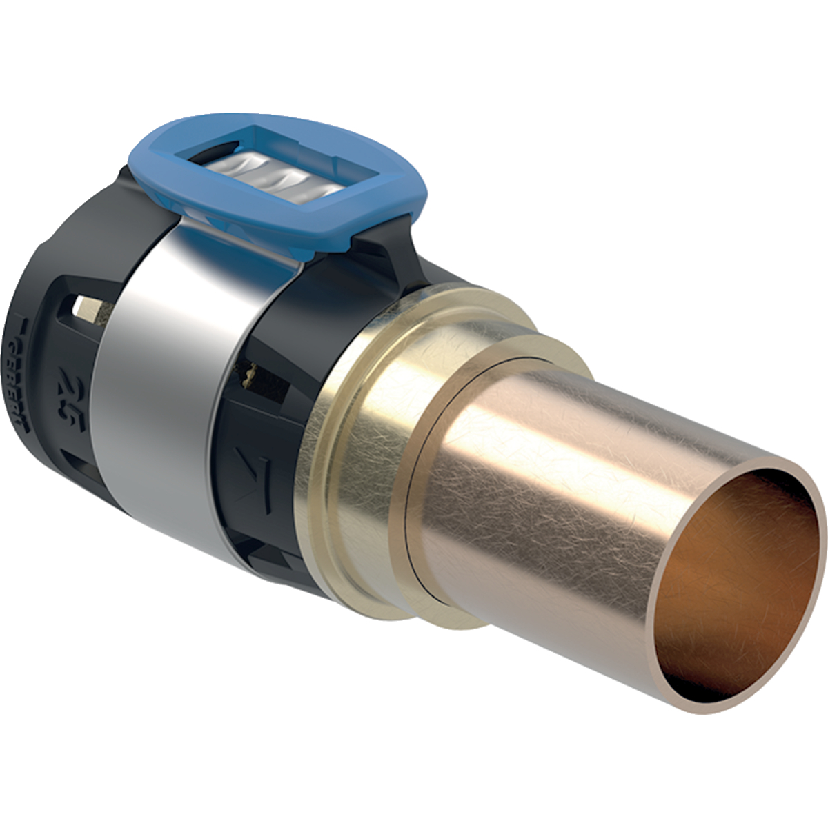 Geberit FlowFit overgang naar koper klem 16-15 spie 620.720.00.1