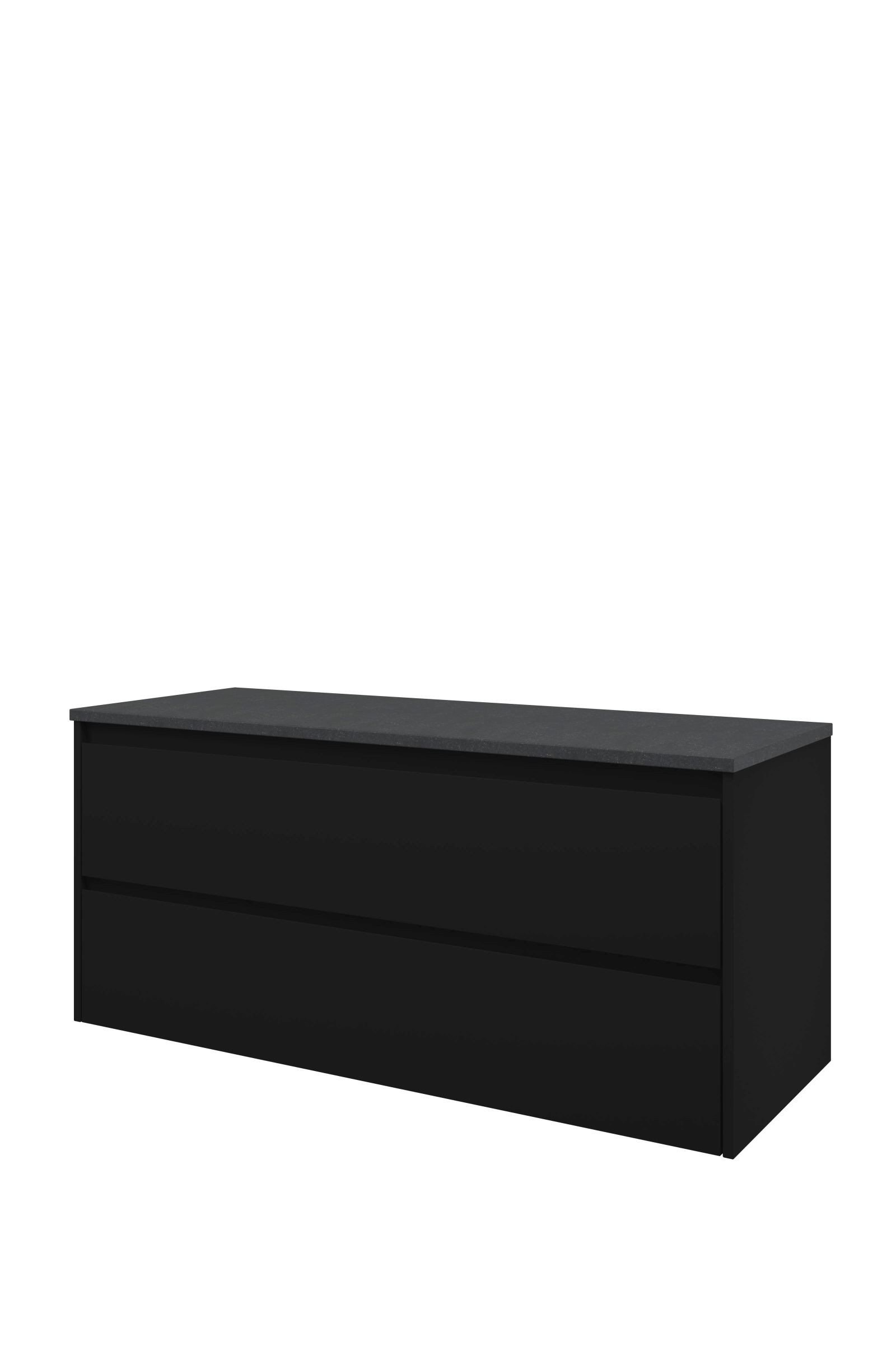 Proline Top afdekplaat hardsteen onderk. symm. DBSB120MZ H540xB1200xD460 Mat zwart / Blue stone