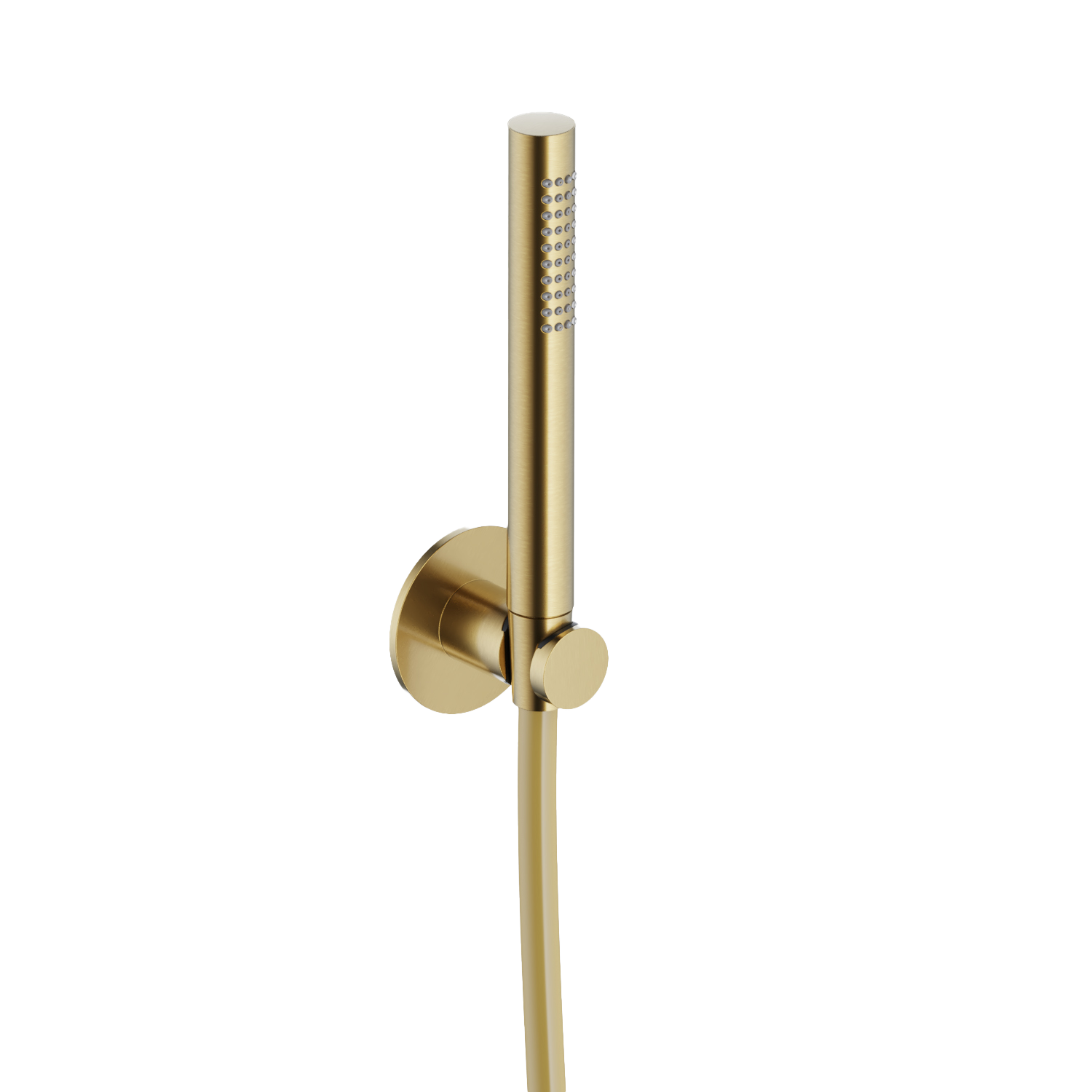 Hotbath Ace handd. m. wandsteun en doucheslang 150cm AC443BBP Geborsteld messing PVD