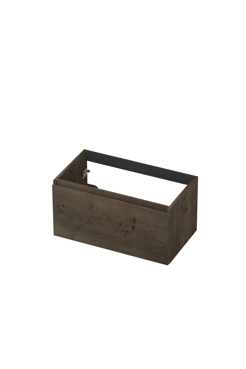 INK Fineer onderkast 1L gr.loos houten keerlijst fineer 1221224 Charcoal H400xB800xD450