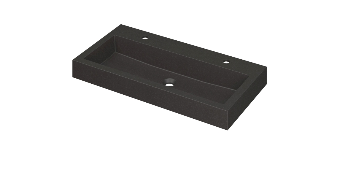 INK Momento wast. Quartz met 2 krgt. 3421222 Quartz zwart H90xB900xD450